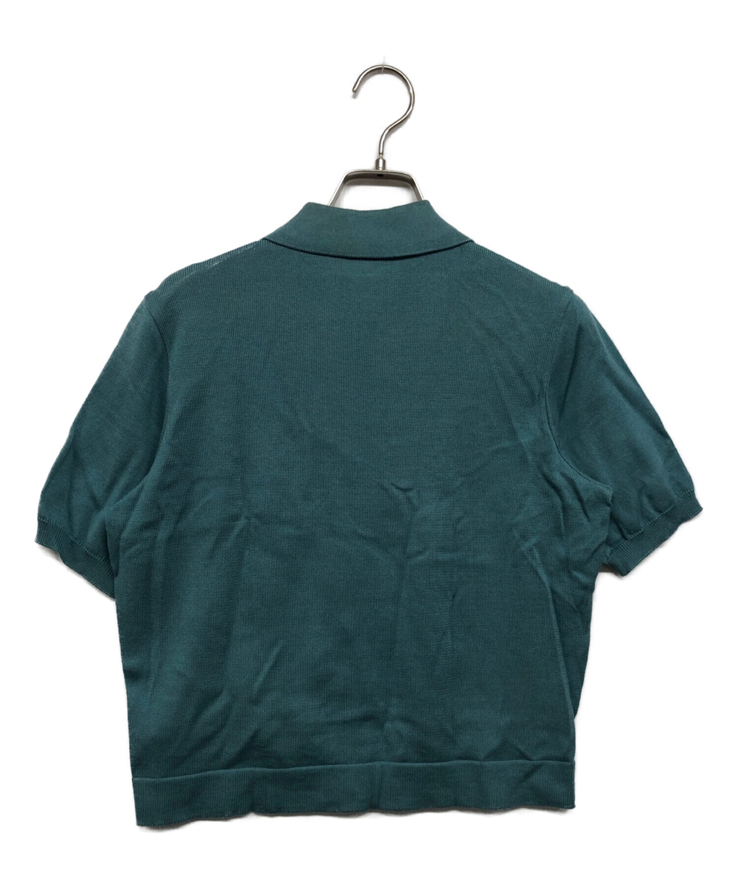 ETRO (エトロ) シルク切替ニットシャツ ブルー サイズ:４４
