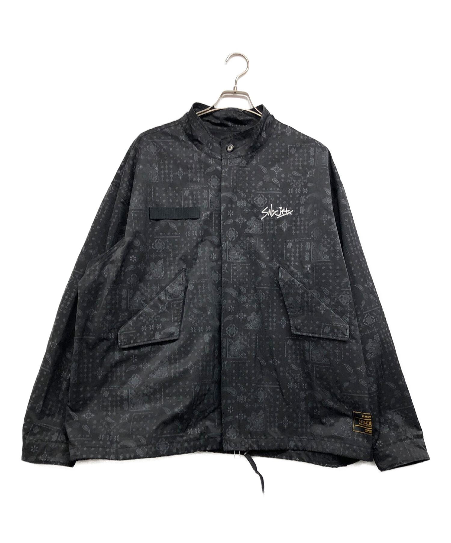 SUBCIETY (サブサエティ) SHORT MODS COAT/ショート　モッズ　コート ブラック サイズ:XL