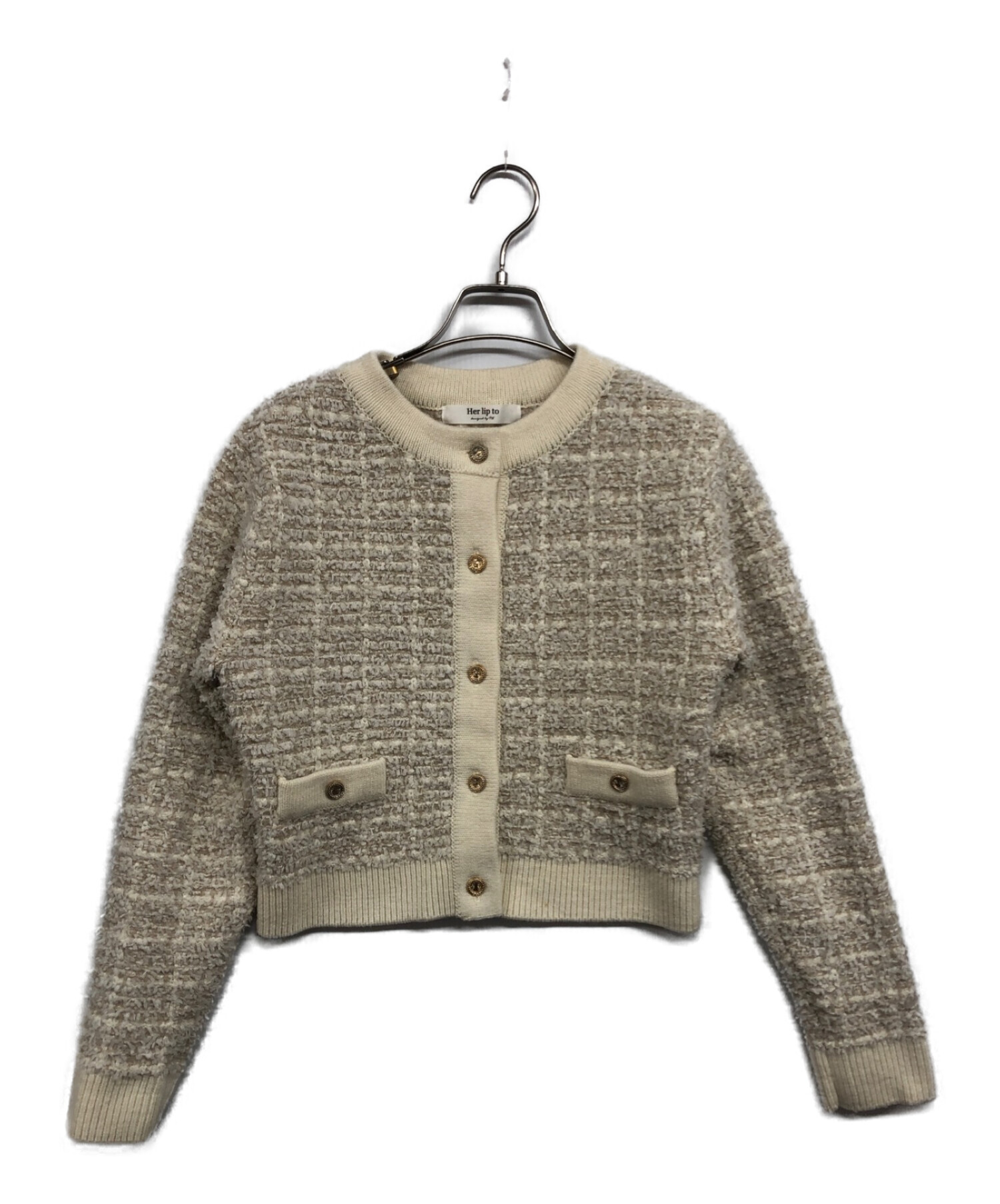 Mercer Tweed Cardigan Her lip to紙タグ付き - a-1construction.com
