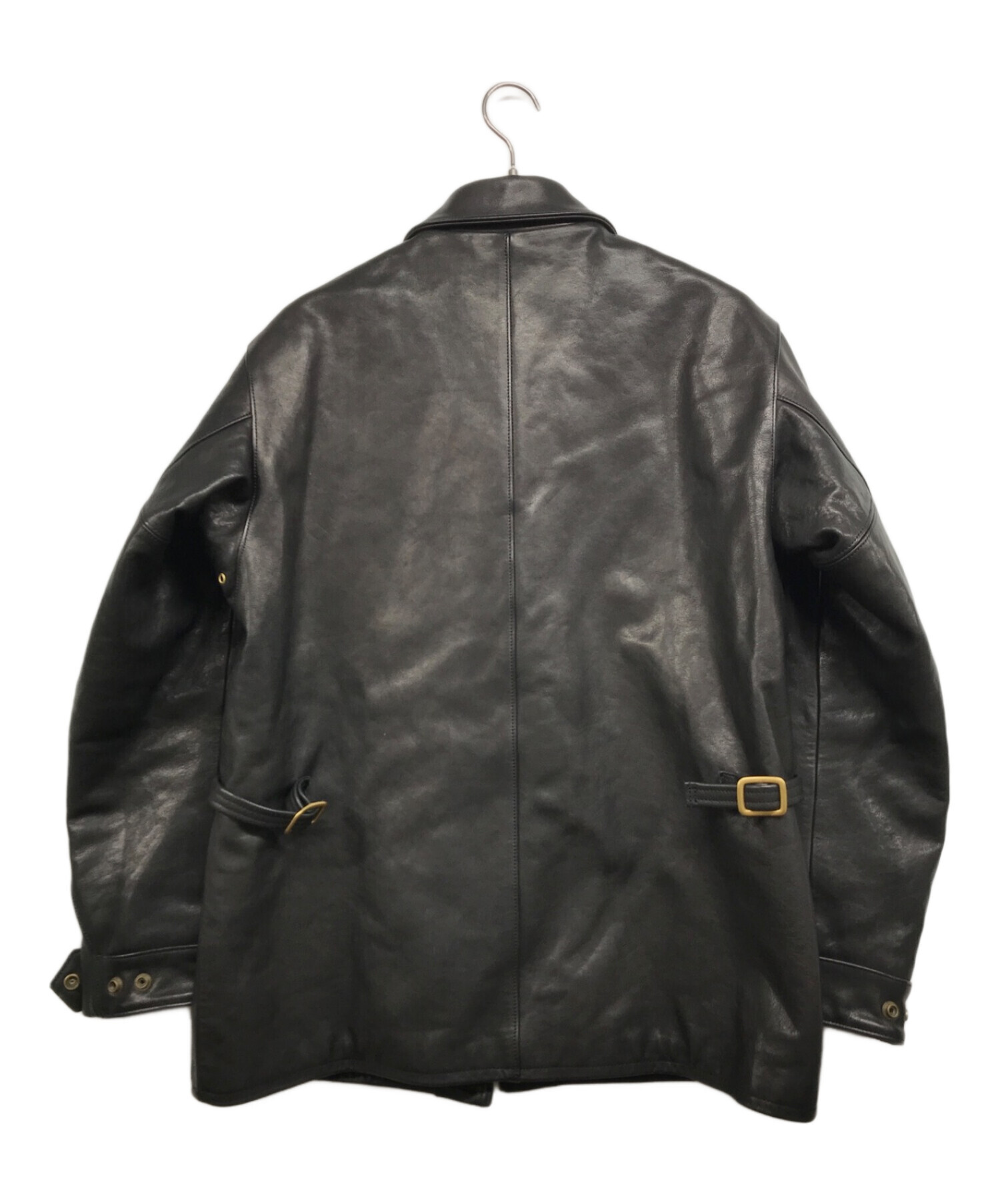 CALEE (キャリー) CALEE COWHIDE LEATHER JACKET ブラック サイズ:L