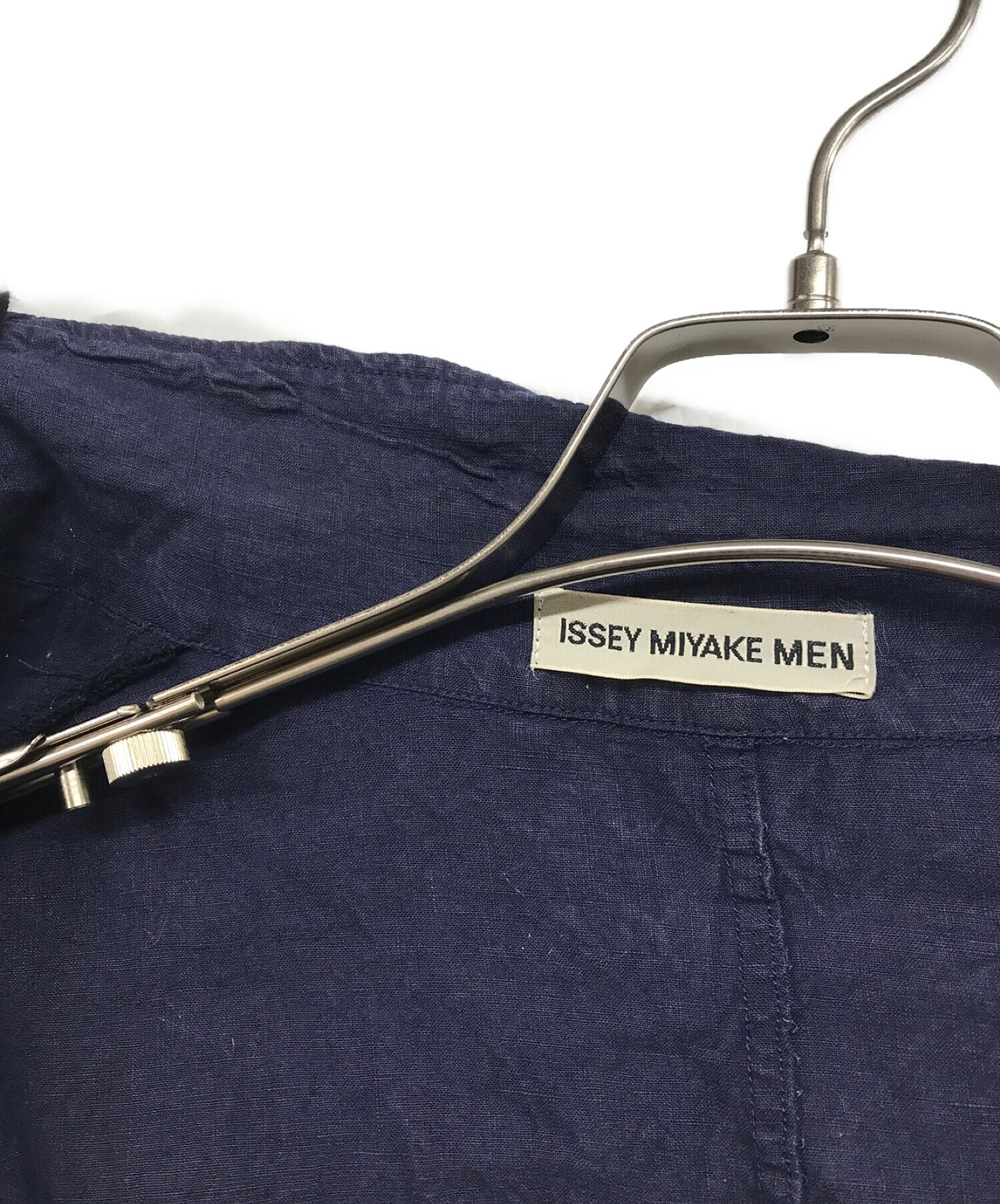 中古・古着通販】ISSEY MIYAKE MEN (イッセイミヤケメン) リネンジャケット ネイビー サイズ:1｜ブランド・古着通販  トレファク公式【TREFAC FASHION】スマホサイト