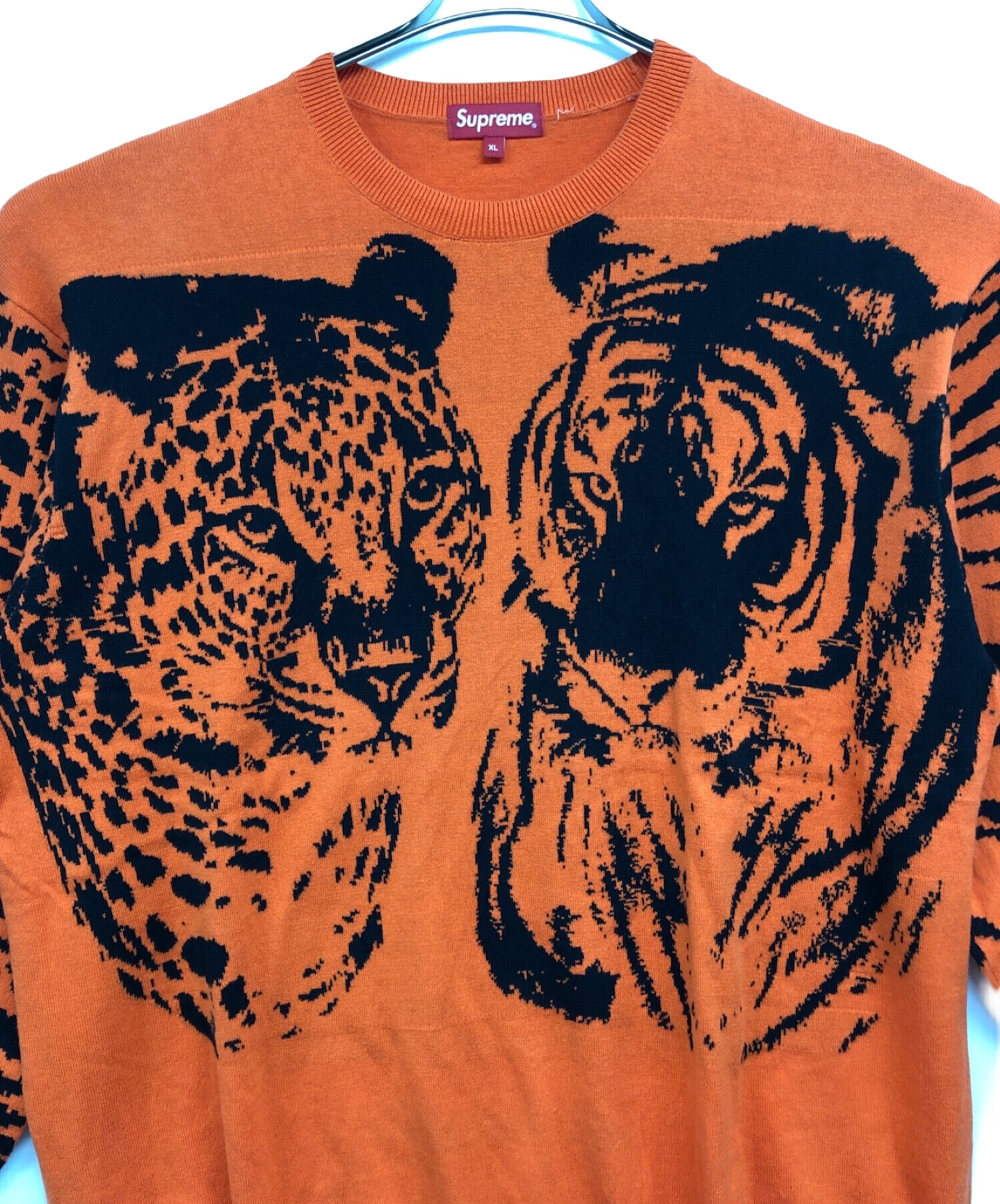 中古・古着通販】SUPREME (シュプリーム) Big Cats Jacquard L/S Top オレンジ サイズ:XL｜ブランド・古着通販  トレファク公式【TREFAC FASHION】スマホサイト