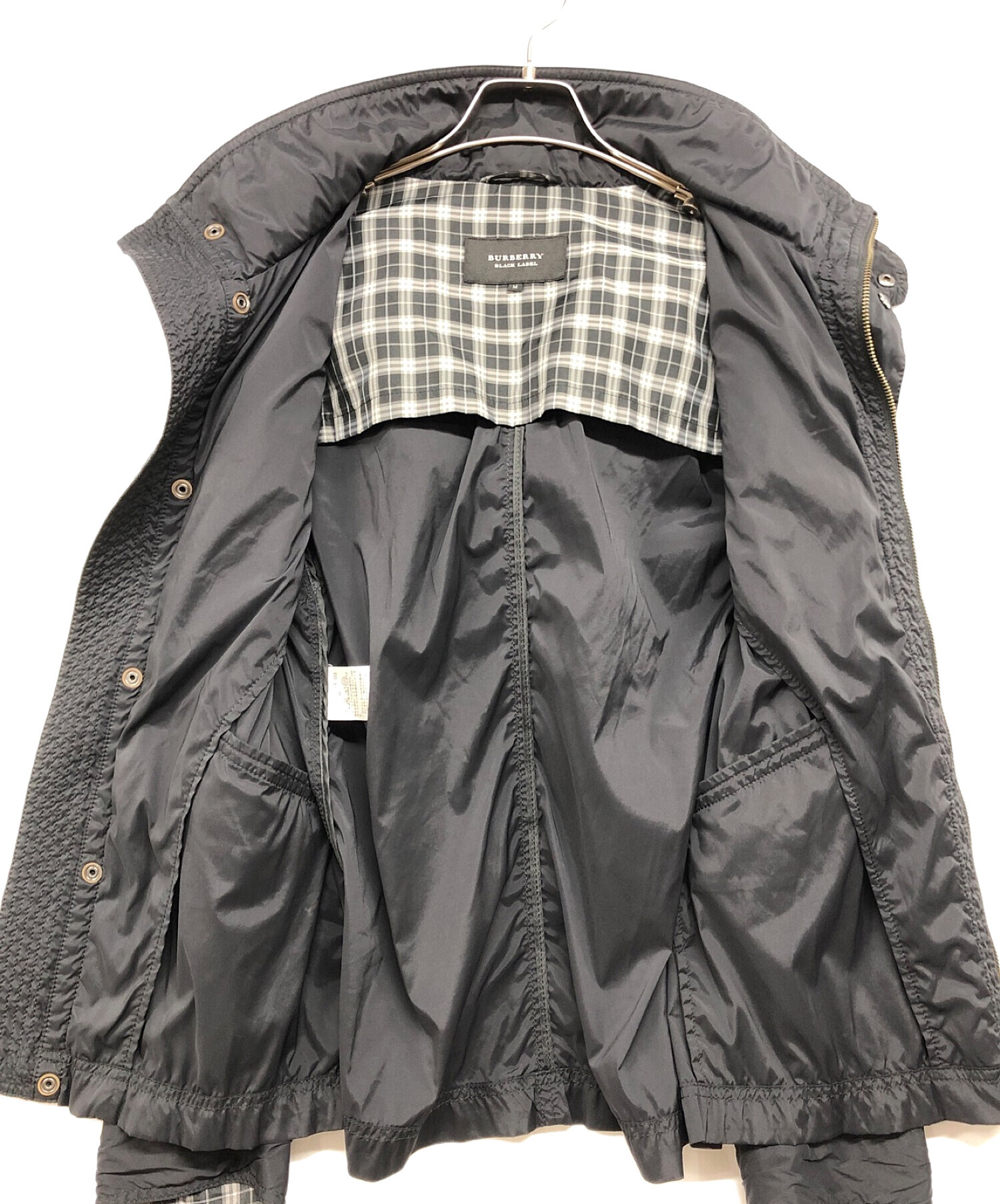 中古・古着通販】BURBERRY BLACK LABEL (バーバリーブラックレーベル) ナイロンジャケット ブラック サイズ:M｜ブランド・古着通販  トレファク公式【TREFAC FASHION】スマホサイト