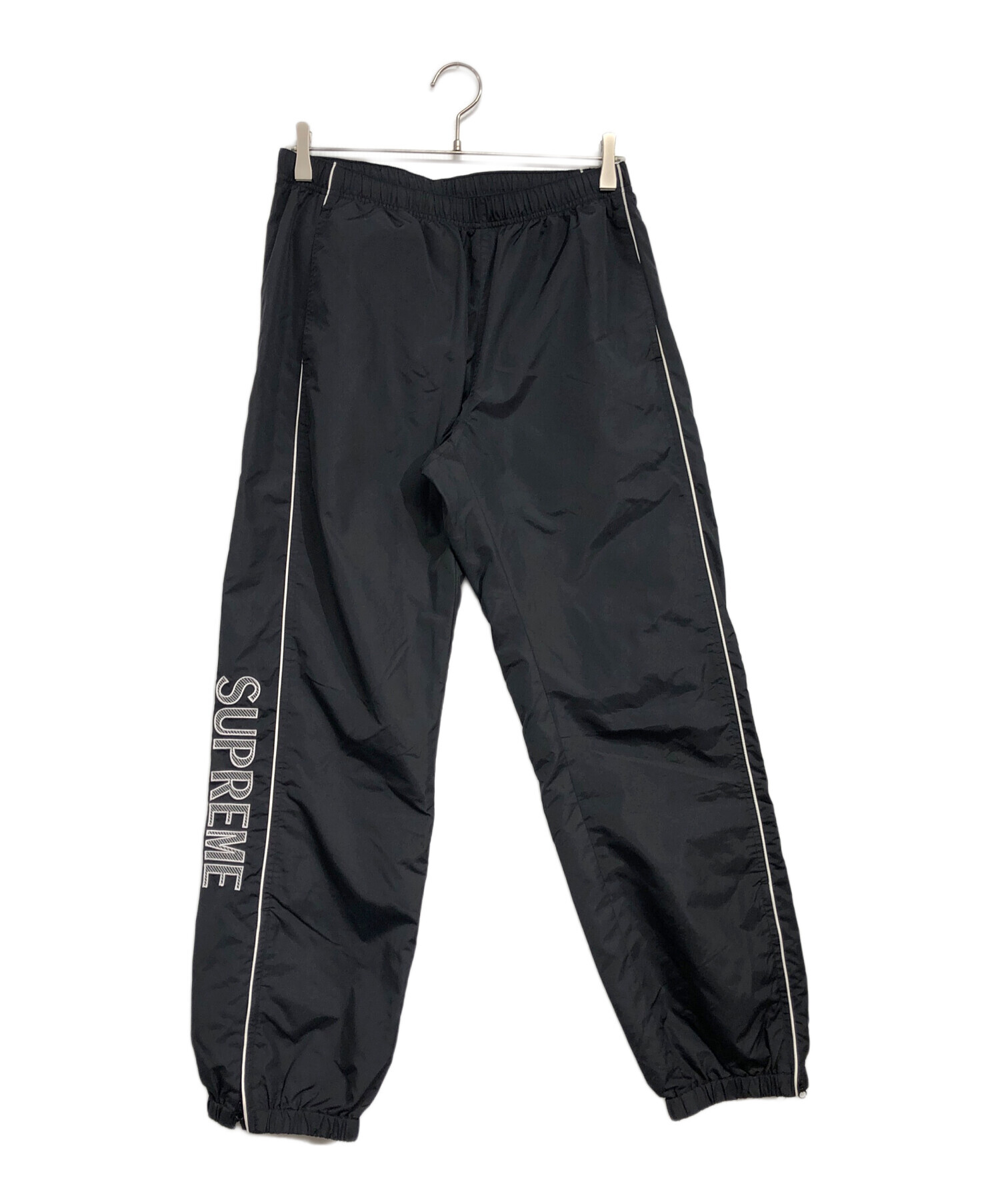 中古・古着通販】Supreme (シュプリーム) Striped Logo Warm Up Pant ブラック サイズ:S｜ブランド・古着通販  トレファク公式【TREFAC FASHION】スマホサイト