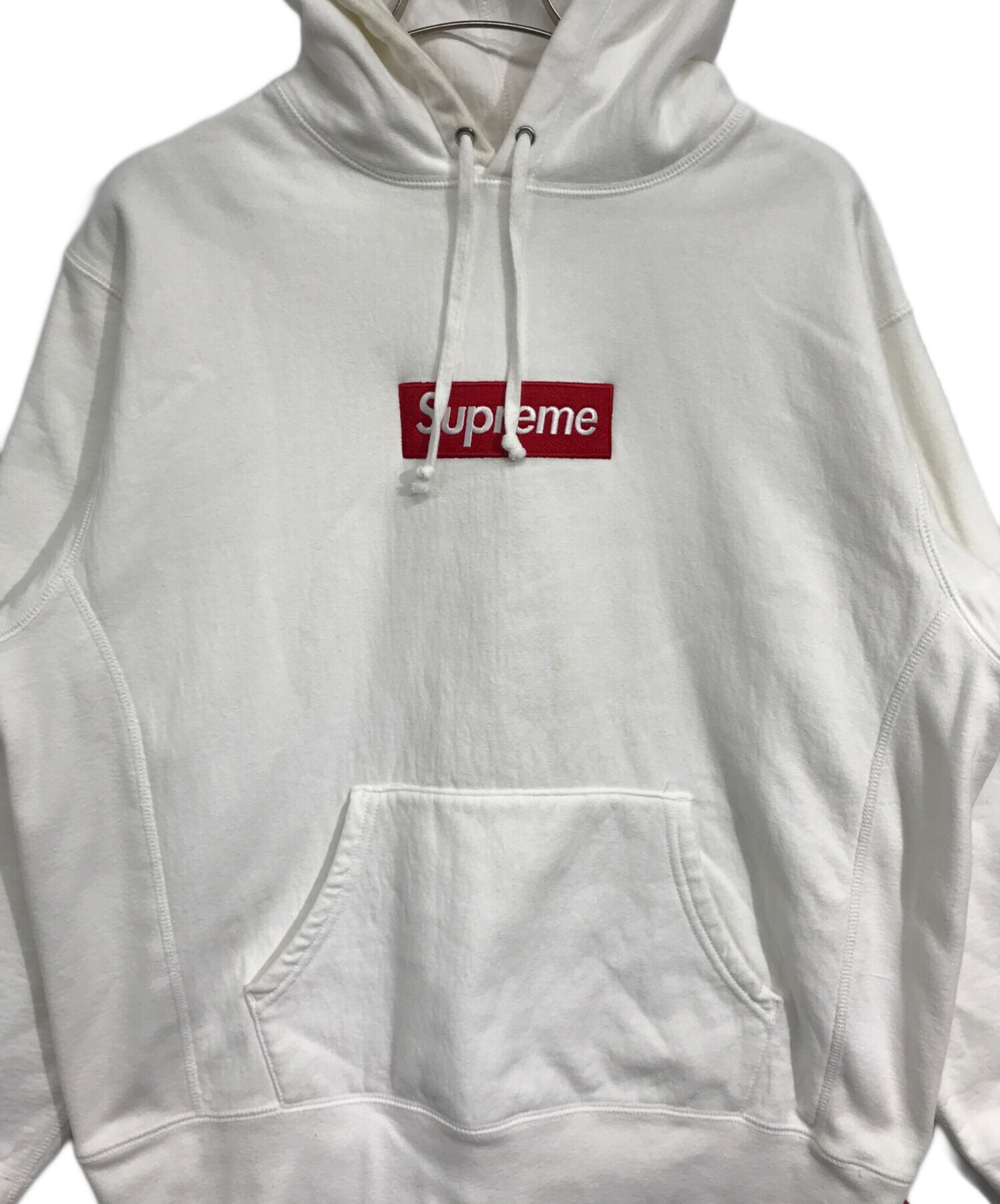 中古・古着通販】Supreme (シュプリーム) ボックスロゴパーカー ホワイト サイズ:M｜ブランド・古着通販 トレファク公式【TREFAC  FASHION】スマホサイト