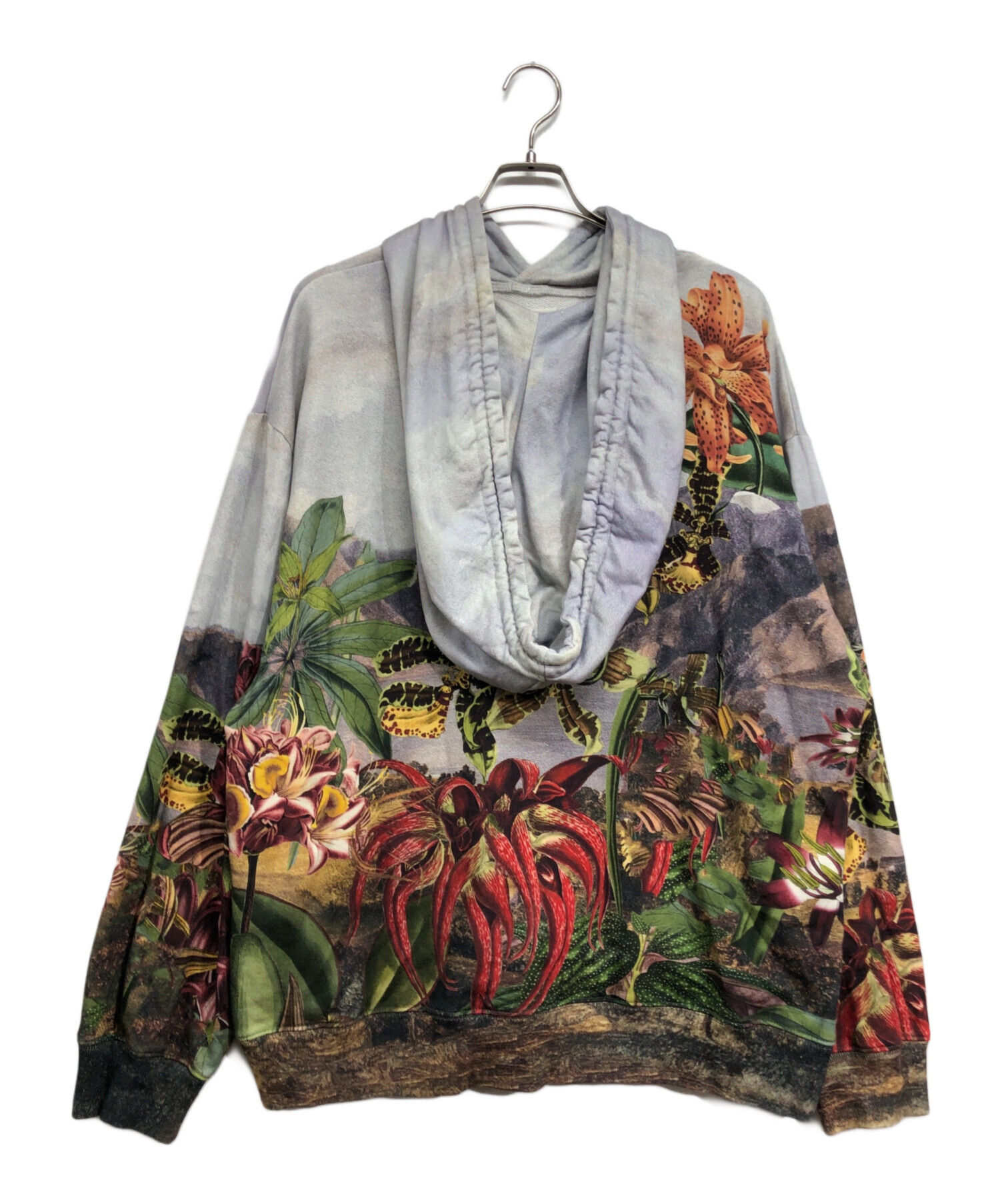 中古・古着通販】DRIES VAN NOTEN (ドリスヴァンノッテン) Botanical Landscape Oversized Hoodie  グレー サイズ:L｜ブランド・古着通販 トレファク公式【TREFAC FASHION】スマホサイト