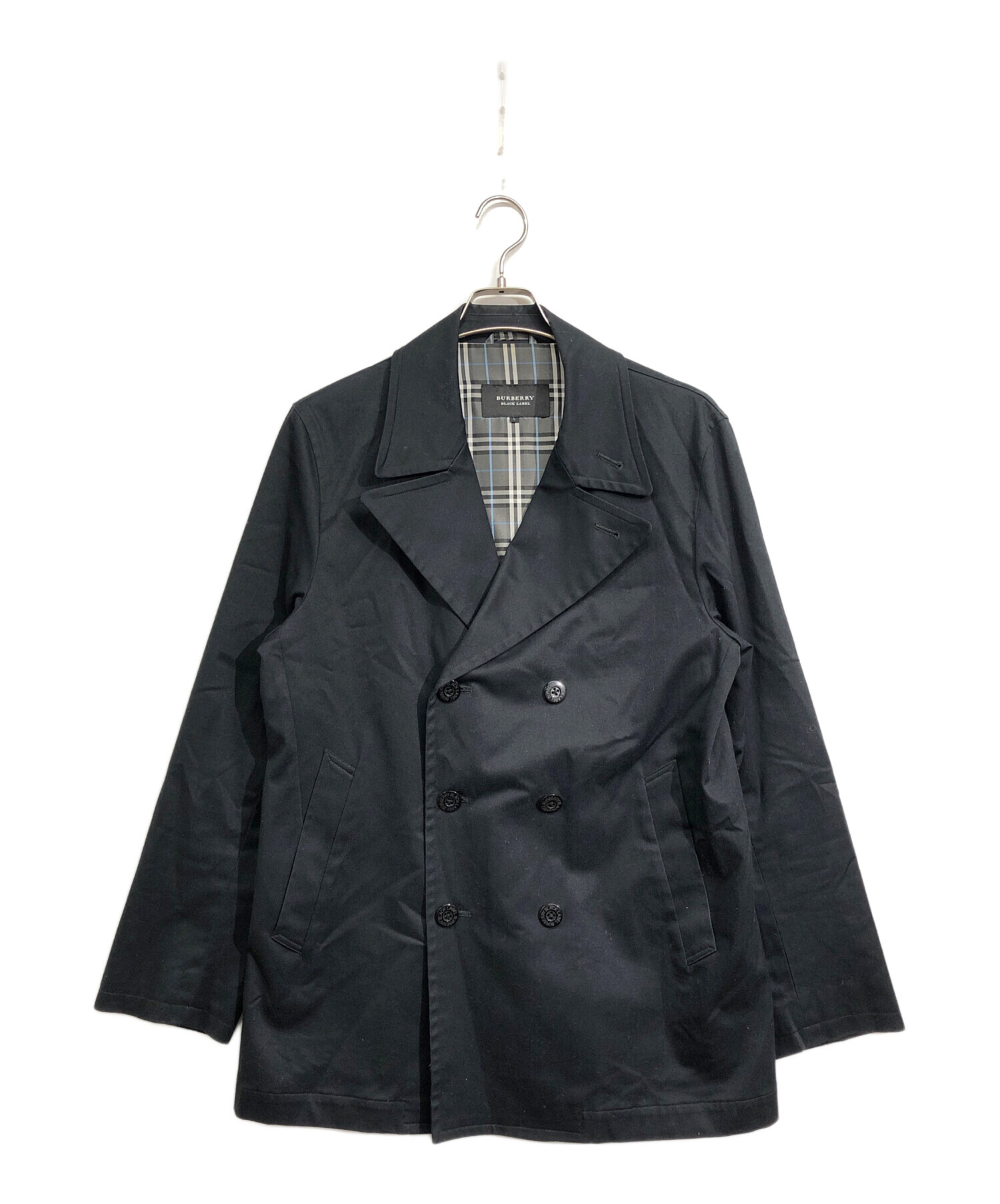 中古・古着通販】BURBERRY BLACK LABEL (バーバリーブラックレーベル) トレンチコート ブラック サイズ:L｜ブランド・古着通販  トレファク公式【TREFAC FASHION】スマホサイト