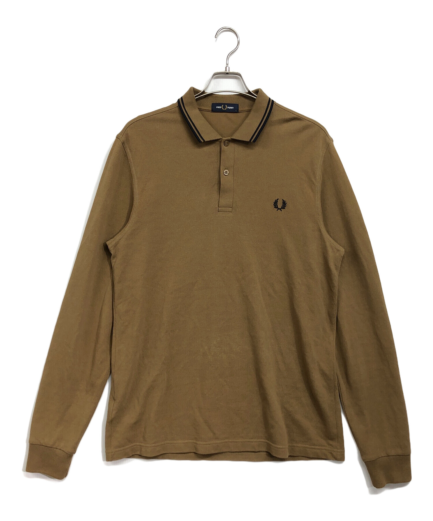 FRED PERRY (フレッドペリー) ポロシャツ ブラウン サイズ:L