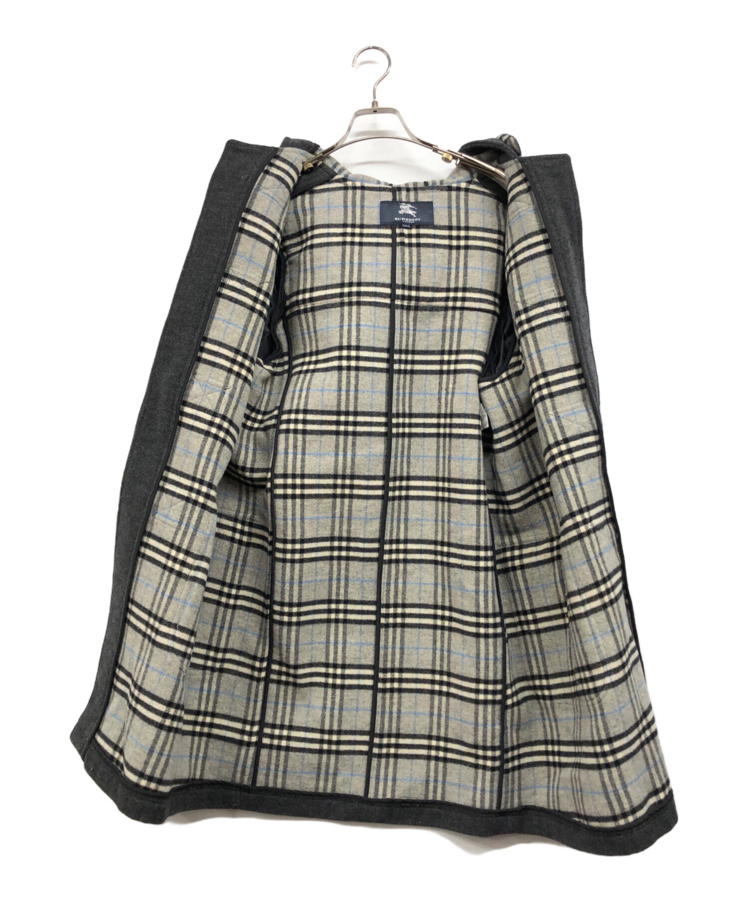 中古・古着通販】BURBERRY LONDON (バーバリーロンドン) 裏地ノバチェックダッフルコート グレー サイズ:150｜ブランド・古着通販  トレファク公式【TREFAC FASHION】スマホサイト