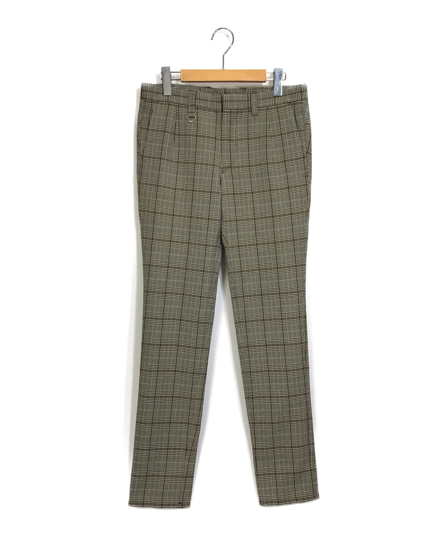 SOPHNET. (ソフネット) 1TUCK SKINNY SLACKS ベージュ サイズ:S ワンタックスキニースラックス