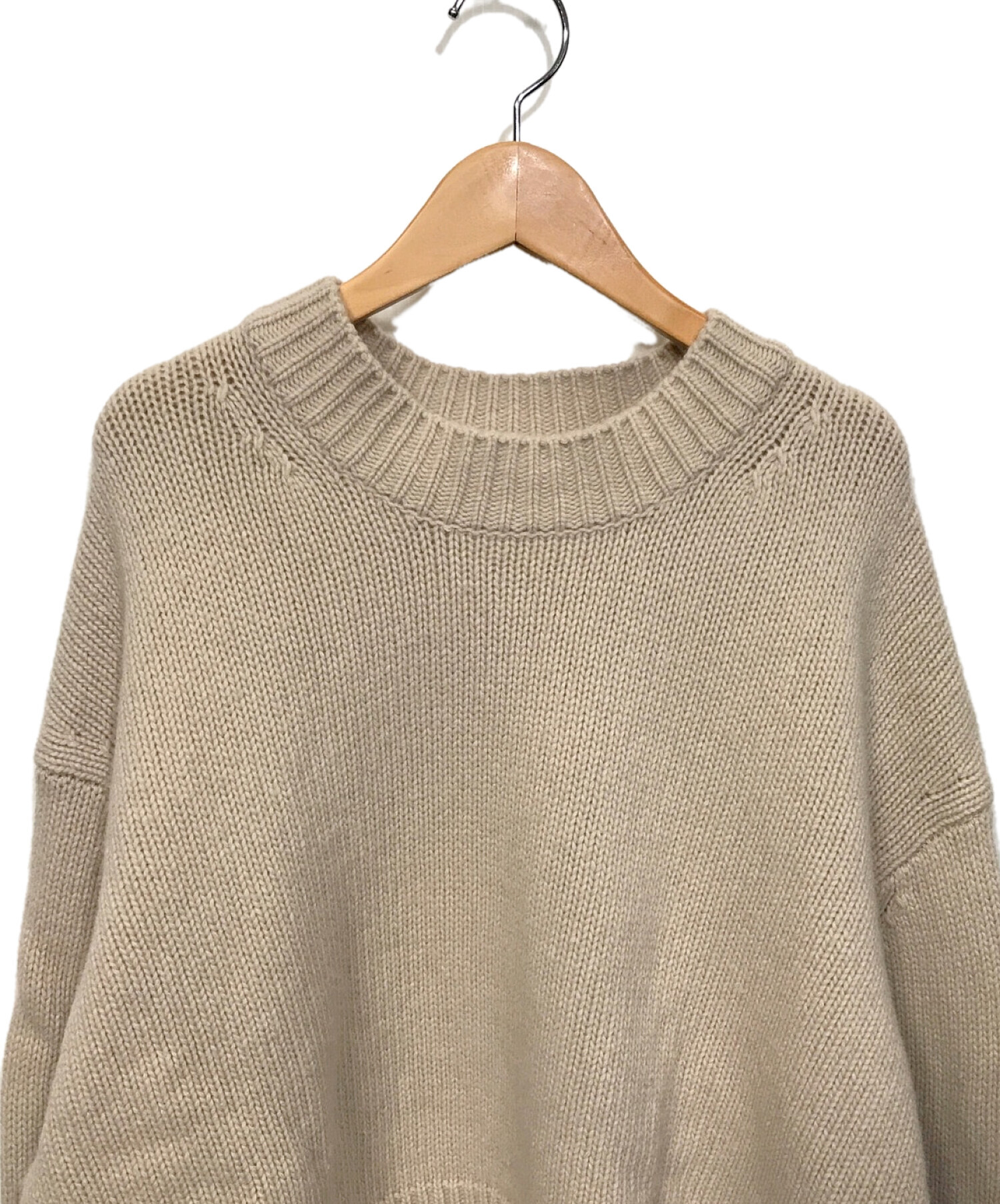 TODAYFUL (トゥデイフル) Lambswool Soft Knit ベージュ サイズ:F