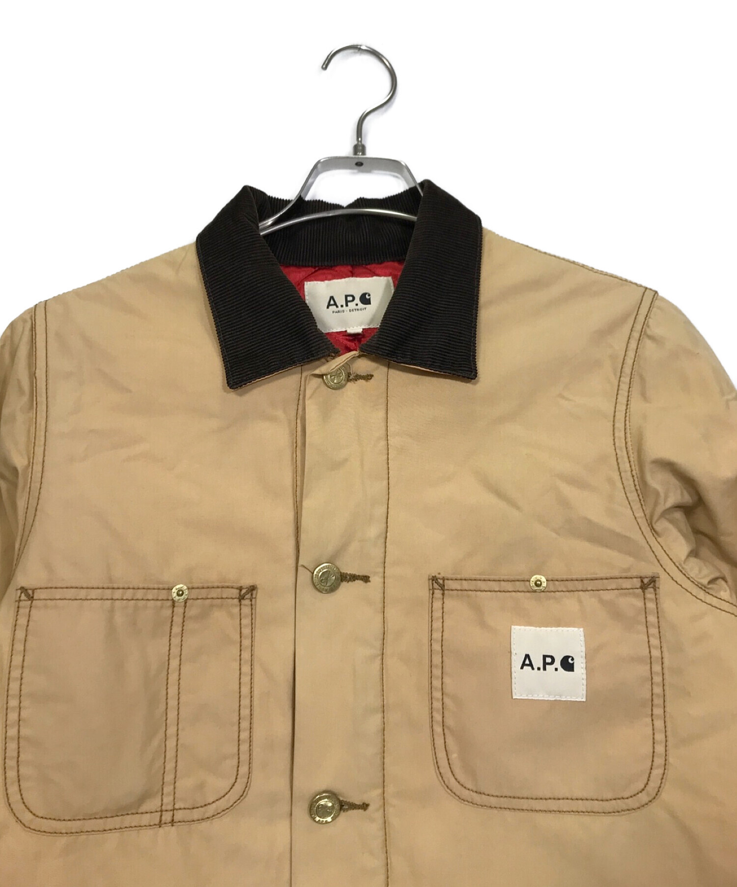 CarHartt×A.P.C. (カーハート×アーペーセー) コラボガブリエルコート ベージュ サイズ:XS