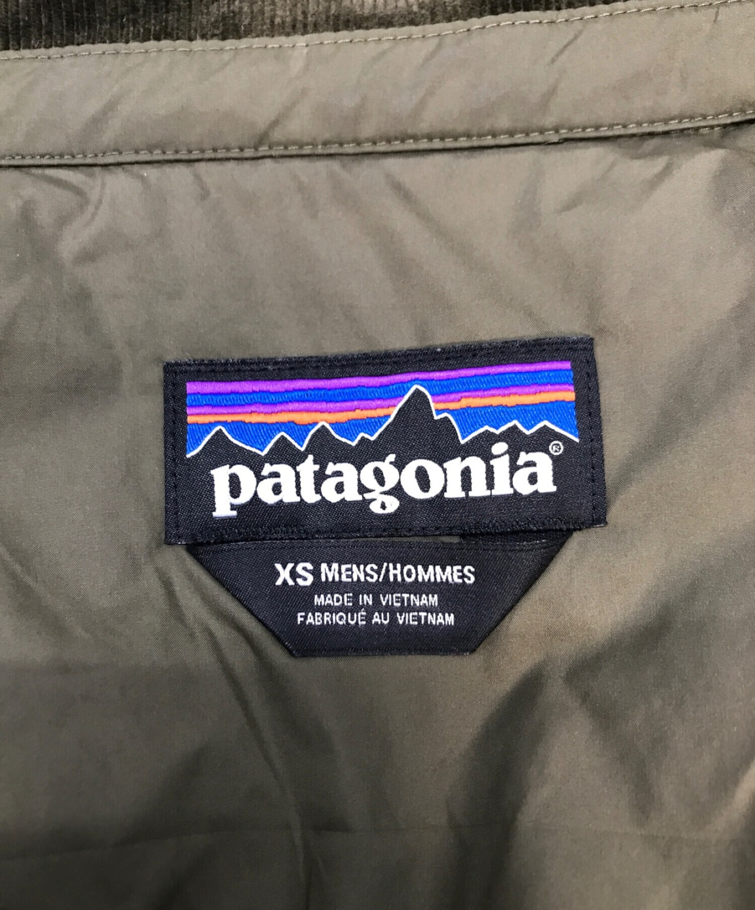 Patagonia (パタゴニア) ダイアモンドキルトジャケット カーキ サイズ:XS