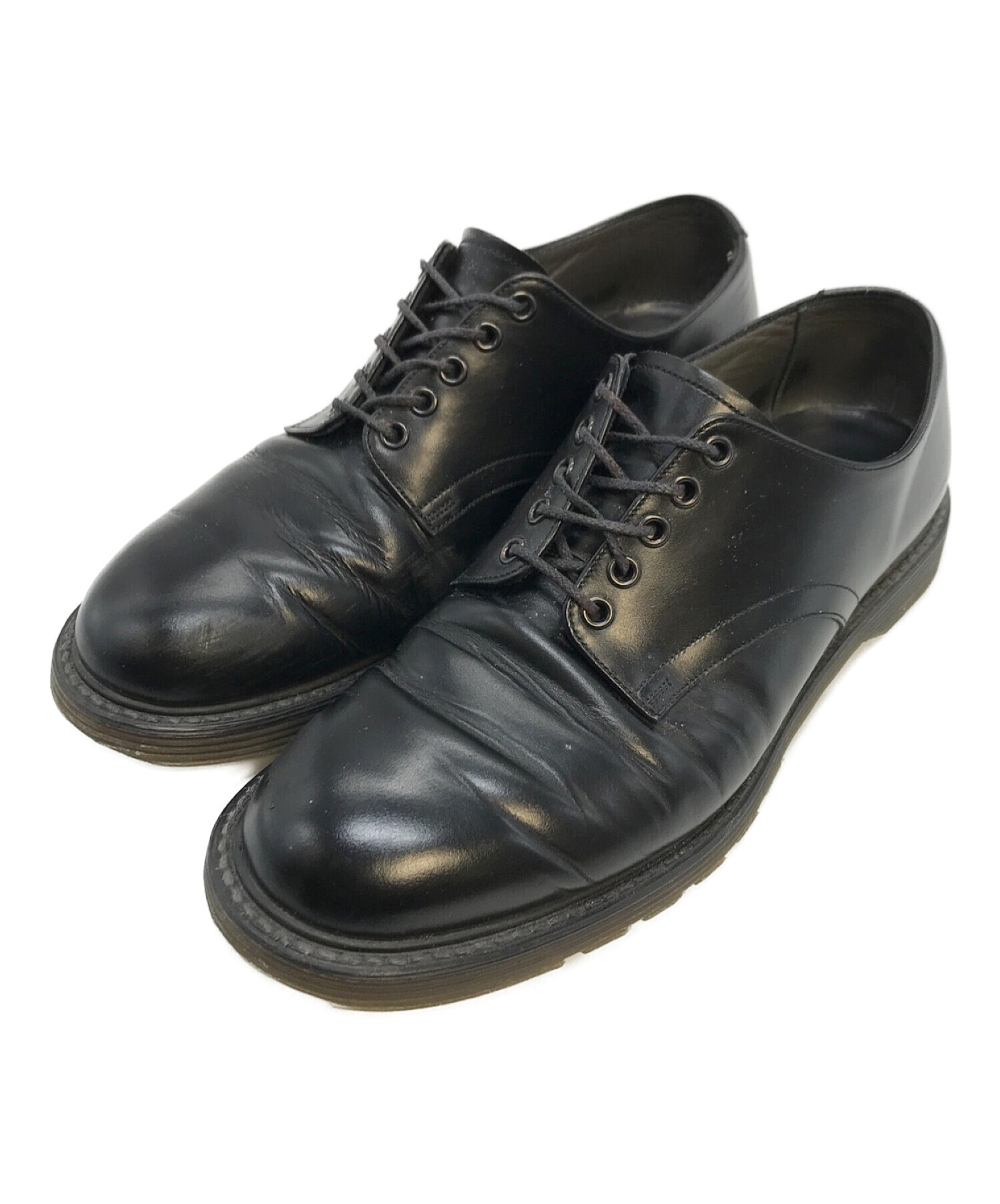 foot the coacher (フットザコーチャー) S.S.SHOES プレーントゥシューズ ブラック サイズ:7 1/2
