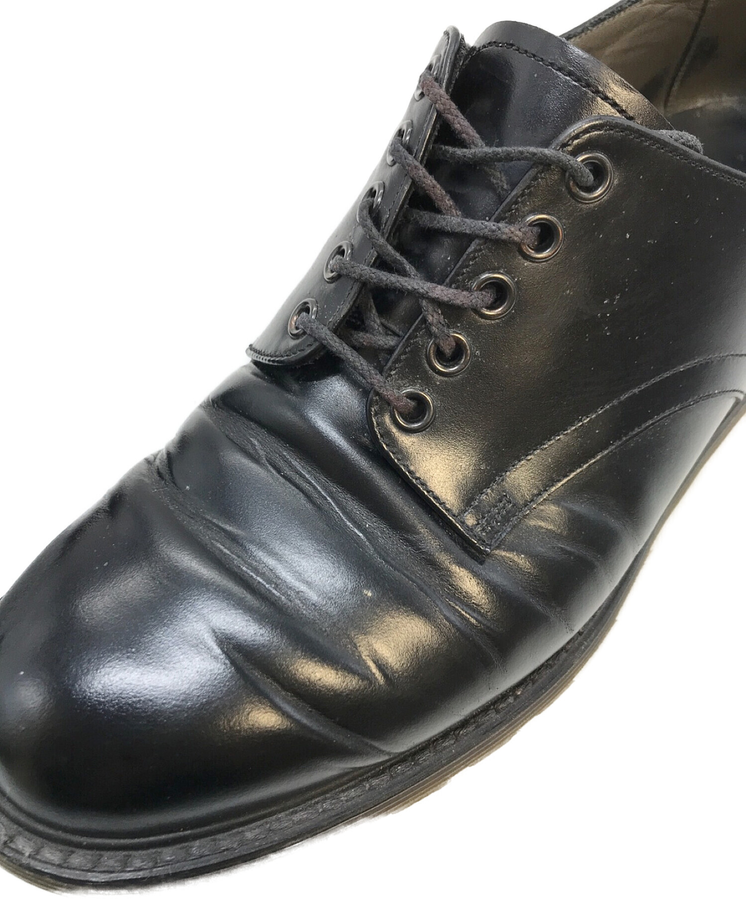 foot the coacher (フットザコーチャー) S.S.SHOES プレーントゥシューズ ブラック サイズ:7 1/2