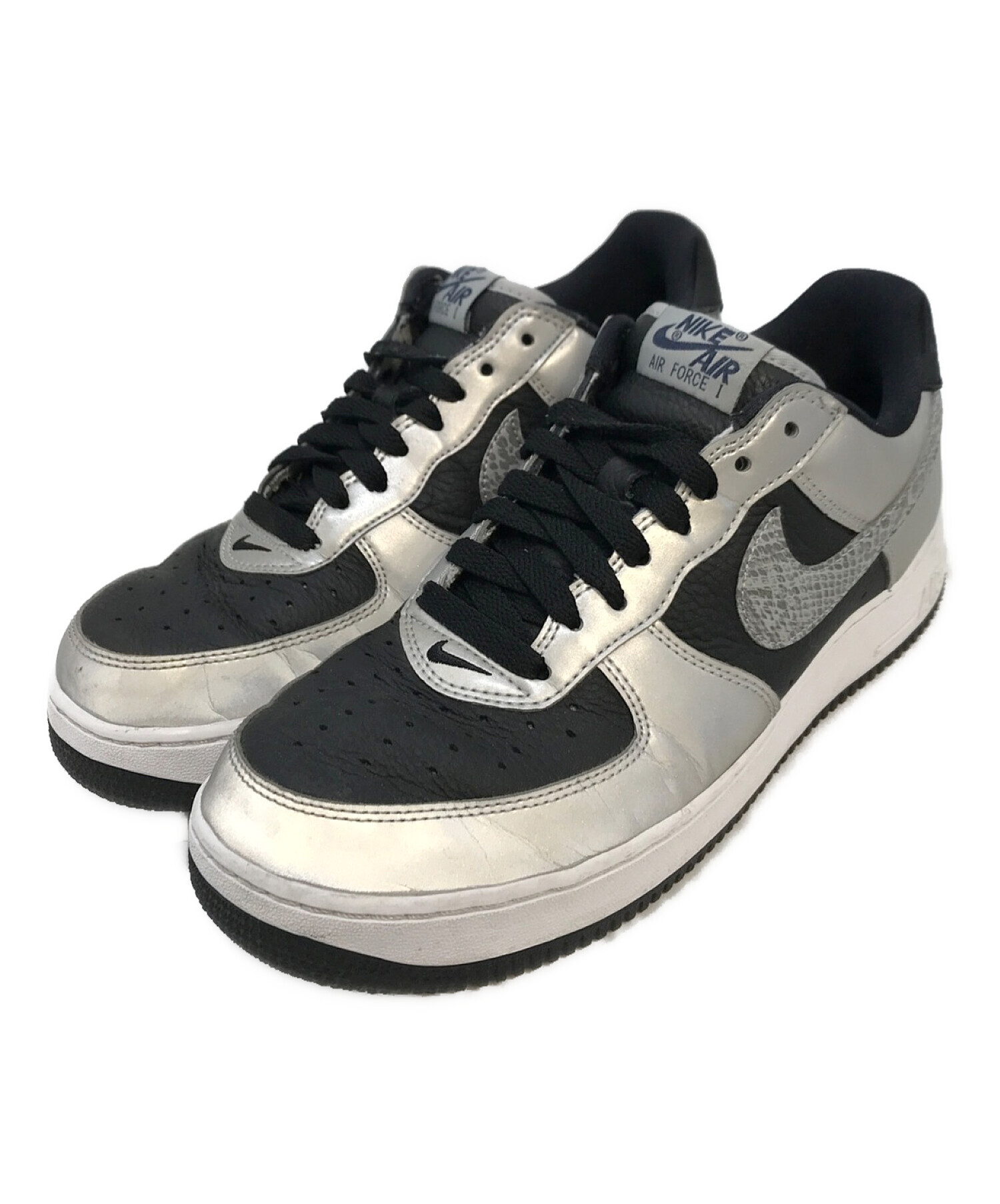 NIKE (ナイキ) Air Force 1 Low Silver Snake ブラック×シルバー サイズ:US9 (27cm)