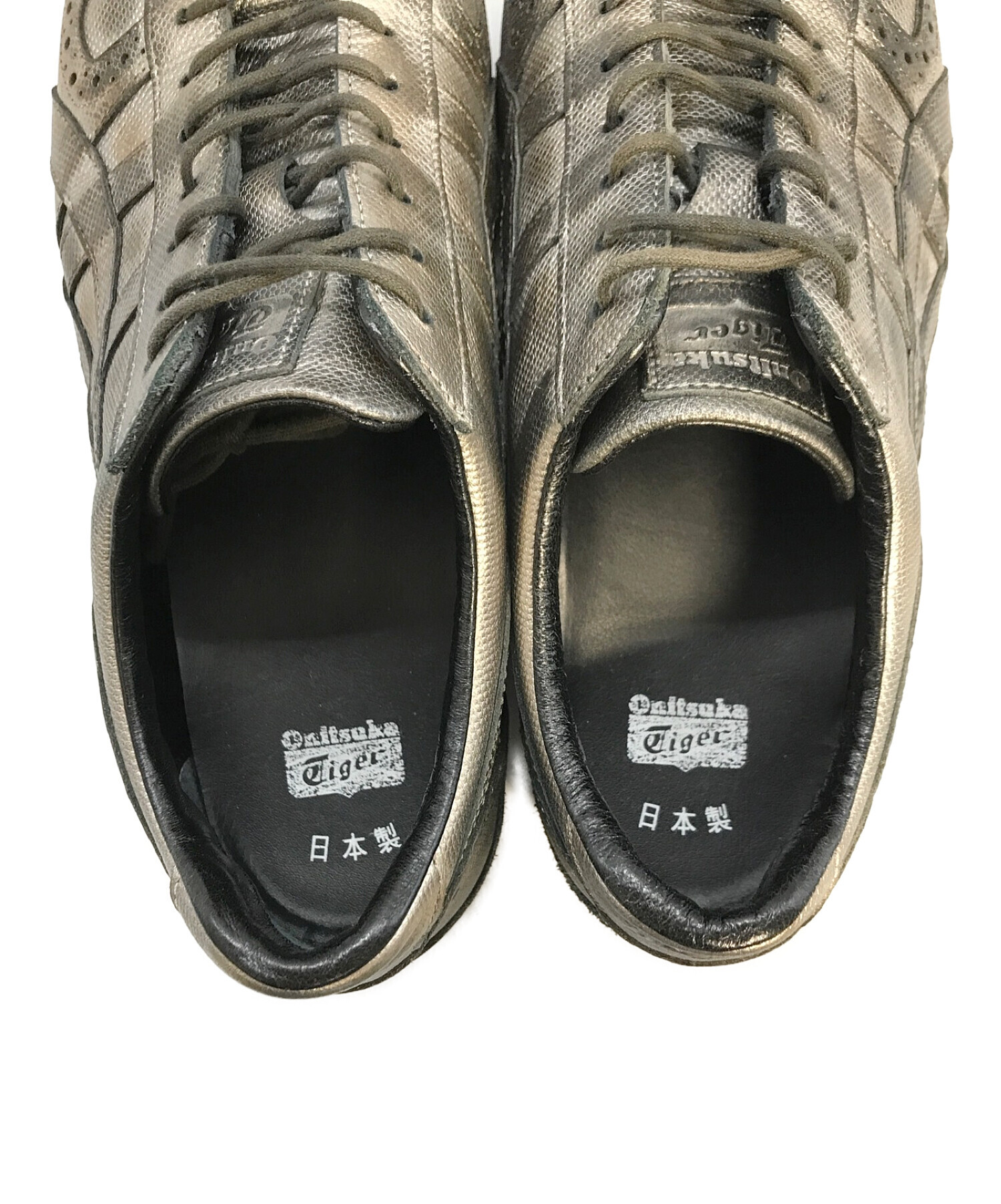 Onitsuka Tiger (オニツカタイガー) ULTIMATE TRAINER シルバー サイズ:28