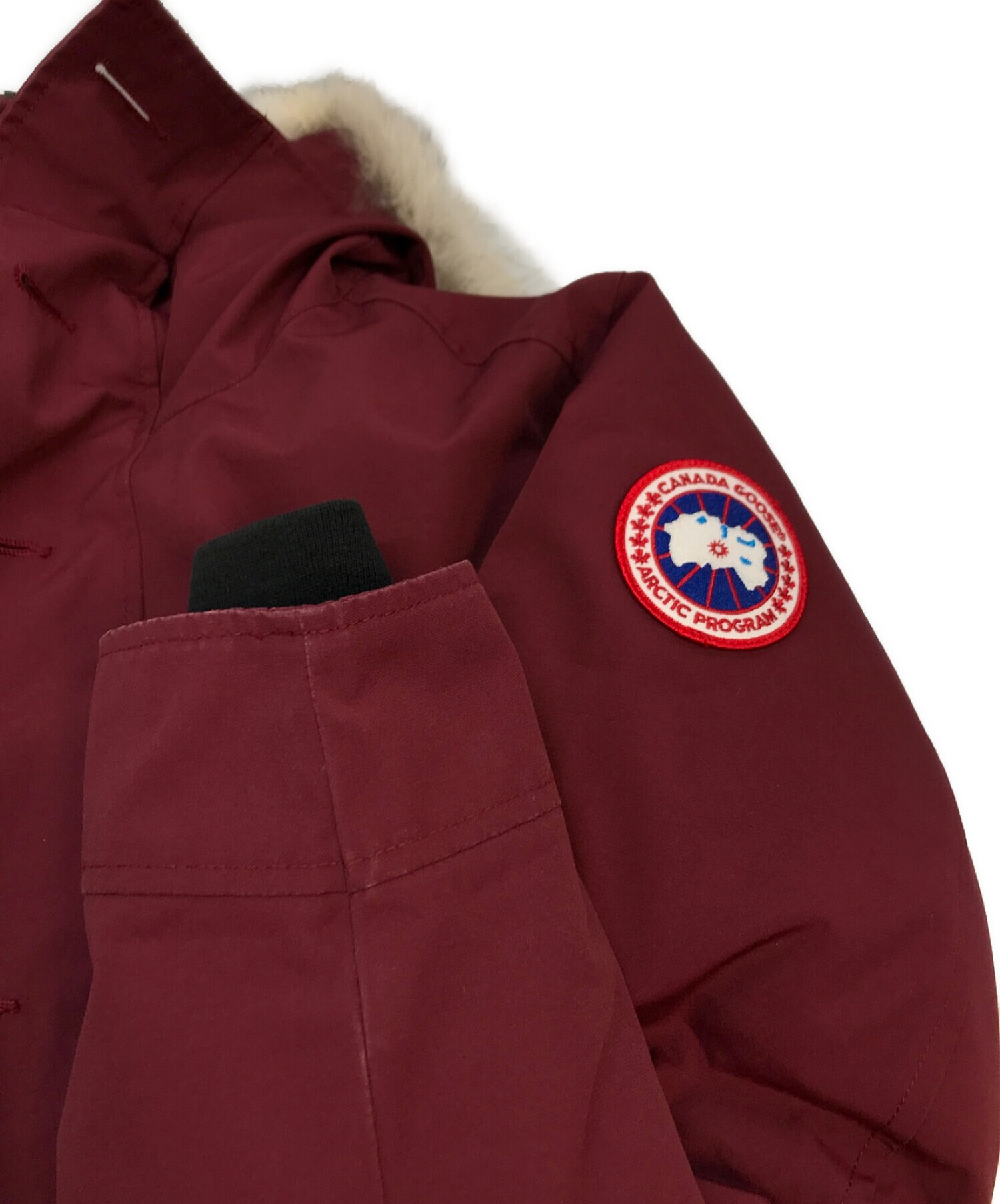 CANADA GOOSE (カナダグース) YORK TON ダウンジャケット ボルドー サイズ:M