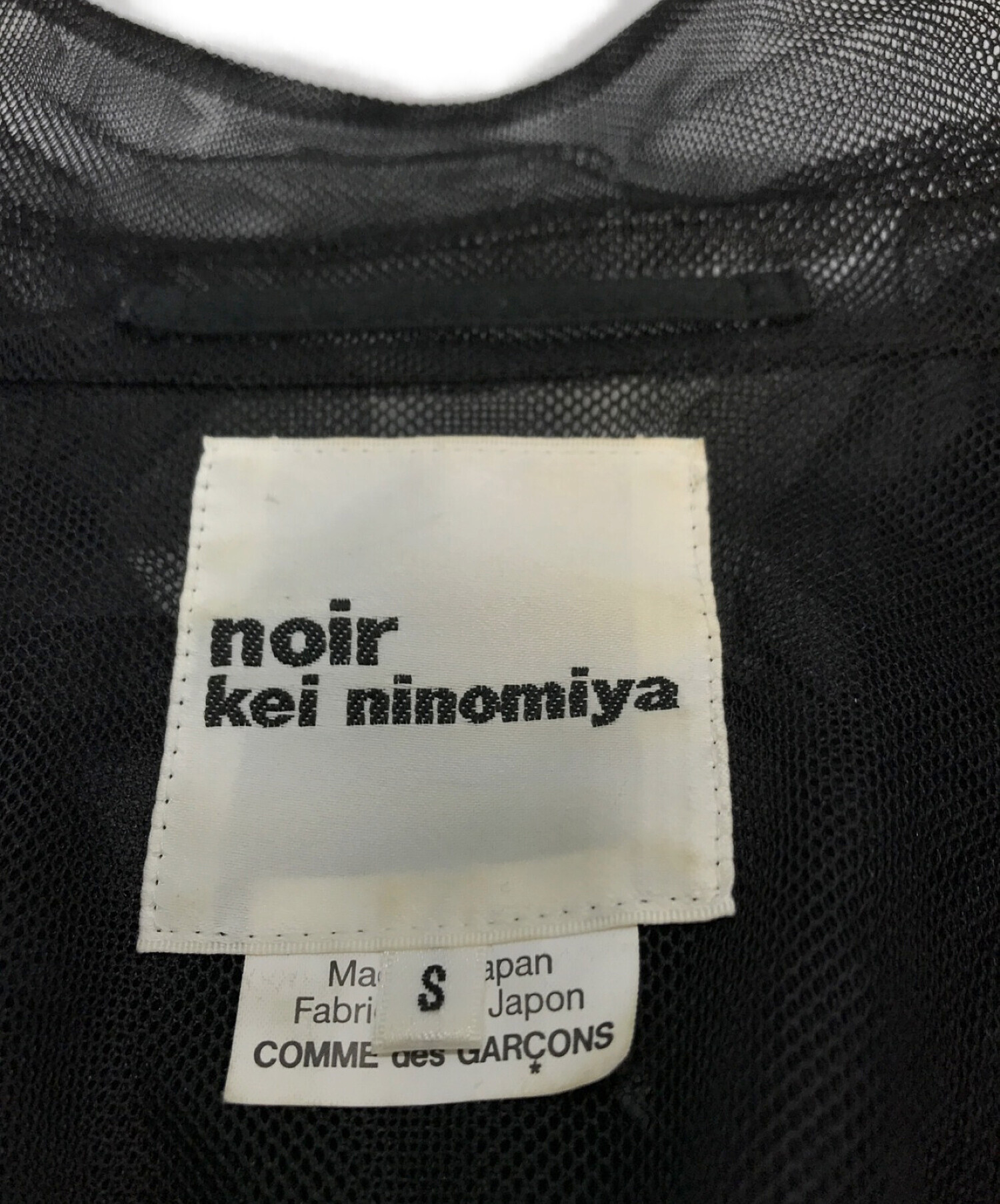 noir kei ninomiya (ノワール ケイ ニノミヤ) チュールブラウス ブラック サイズ:S