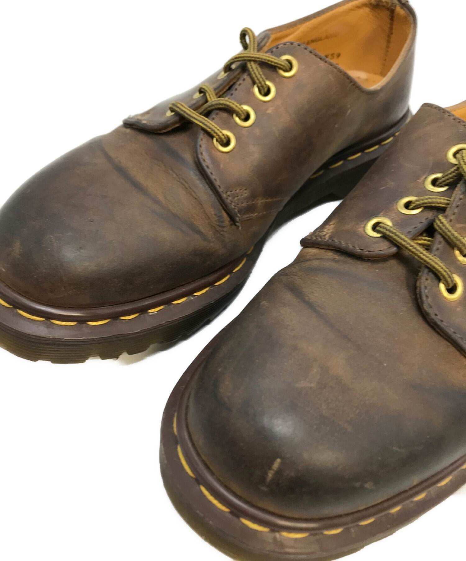 Dr.Martens (ドクターマーチン) 4アイレット オイルドレザーシューズ ブラウン サイズ:UK8 (26cm)