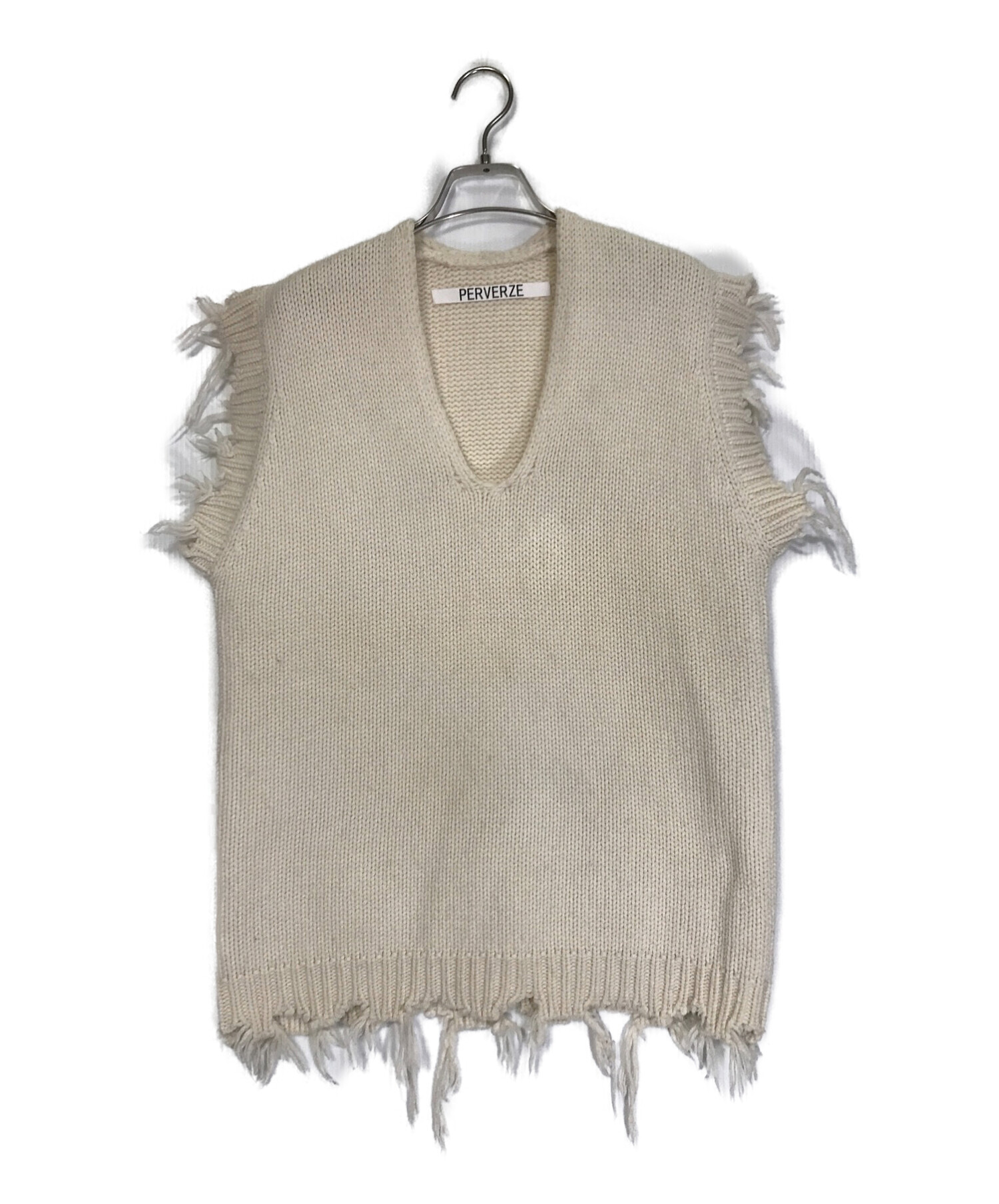 PERVERZE（パーバーズ） Crash Boxy Knit Vest - ニット/セーター
