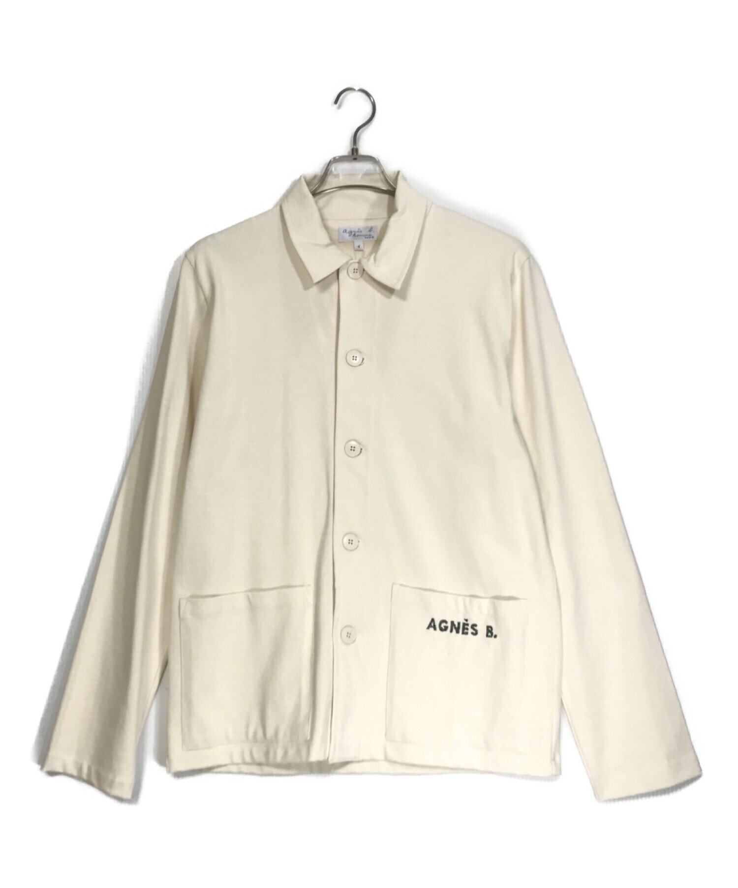 agnes b (アニエスベー) シャツジャケット アイボリー サイズ:1 未使用品