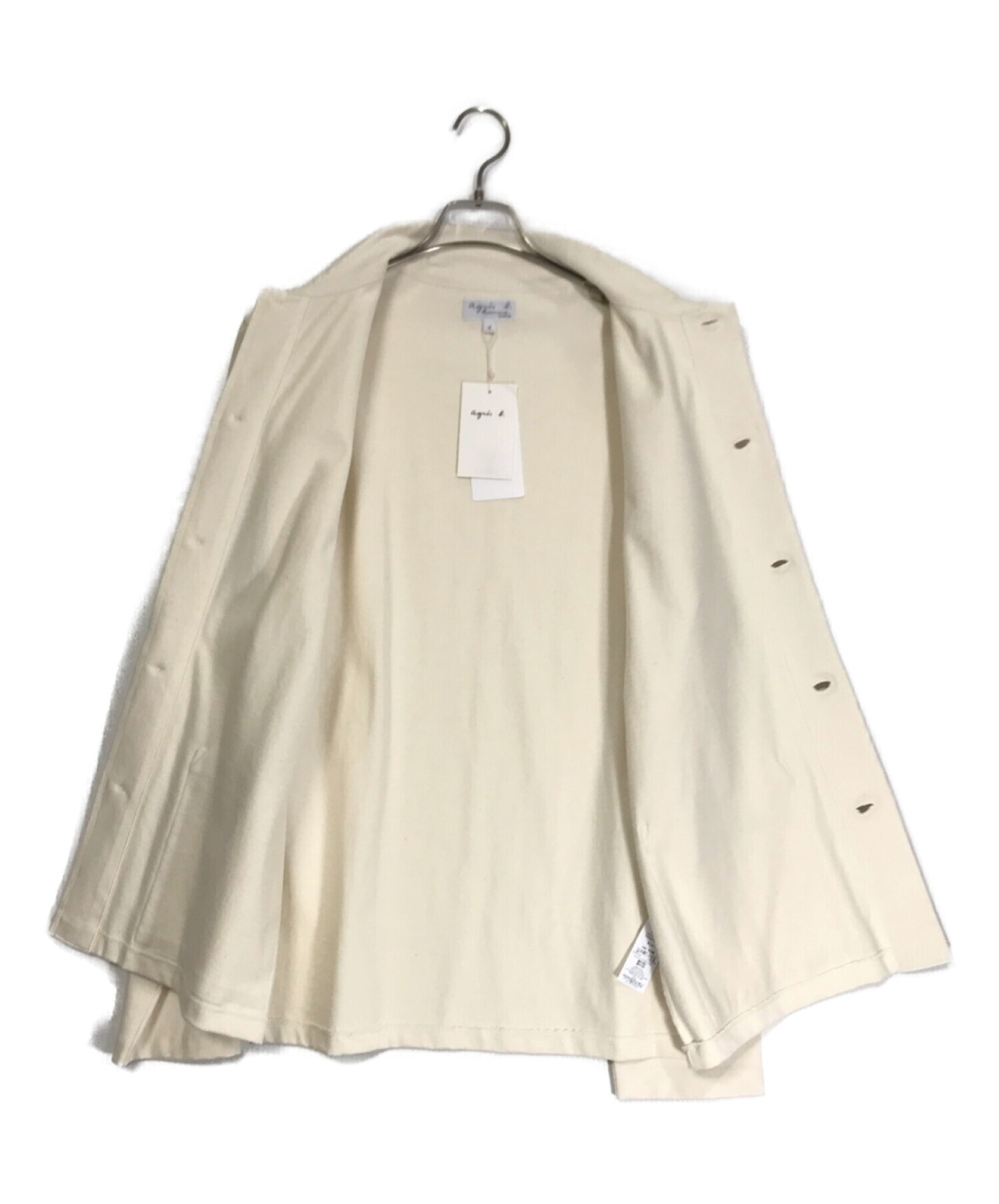 agnes b (アニエスベー) シャツジャケット アイボリー サイズ:1 未使用品