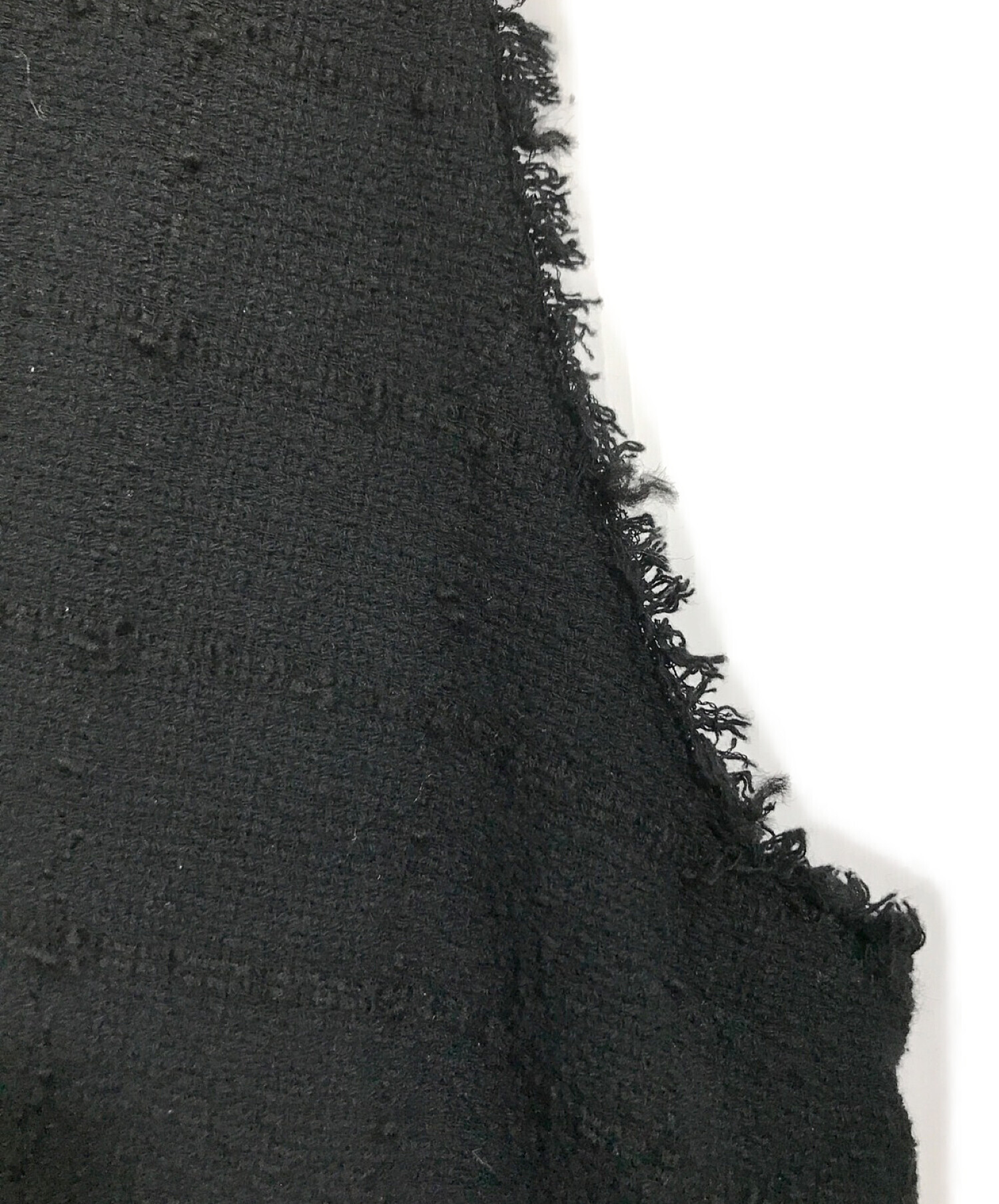 Spick and Span (スピックアンドスパン) Italian fabric ツイードベスト ブラック サイズ:FREE