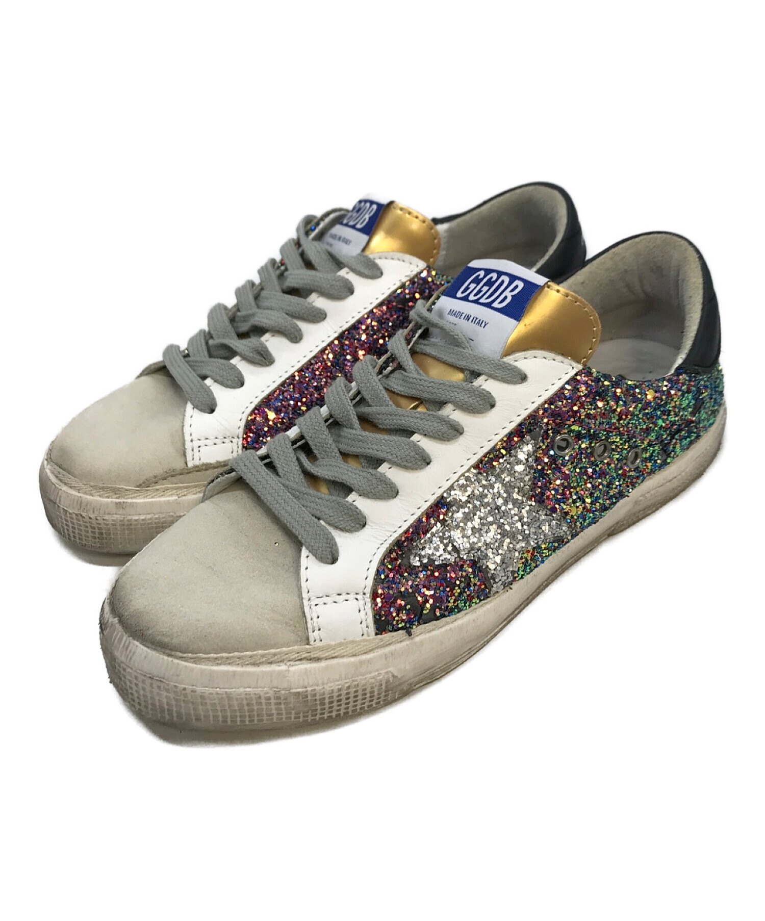 GOLDEN GOOSE (ゴールデングース) メタリックラメ ローカットスニーカー マルチカラー サイズ:37