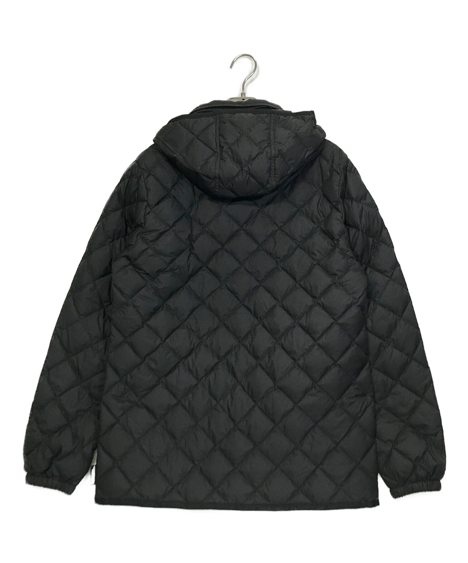 Traditional Weatherwear×BEAMS (トラディショナル ウェザーウェア×ビームス) 別注 フーデッドキルティングジャケット  ブラック サイズ:38