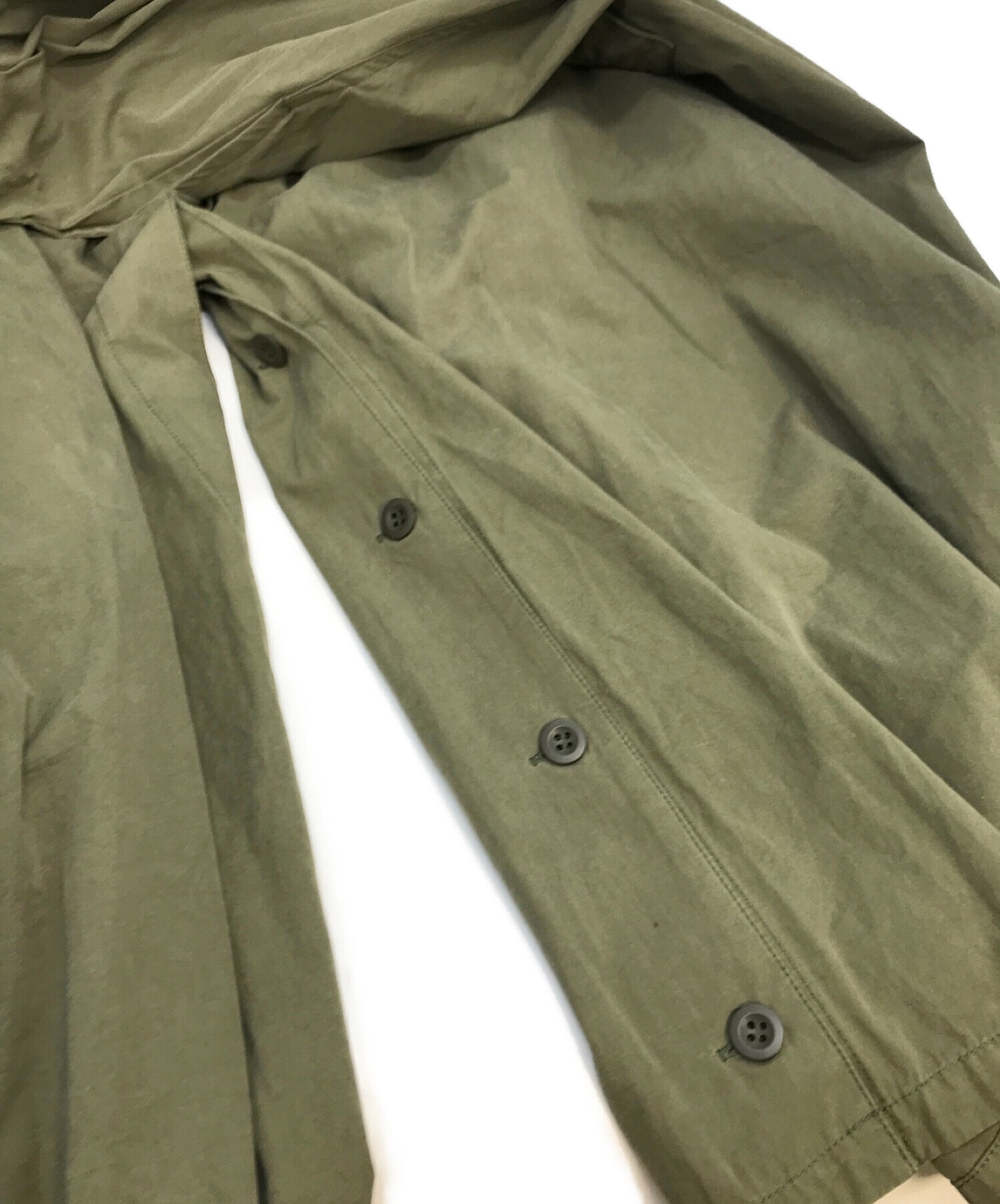 CLANE (クラネ) 2WAY MILITARY VOLUME SKIRT カーキ サイズ:2