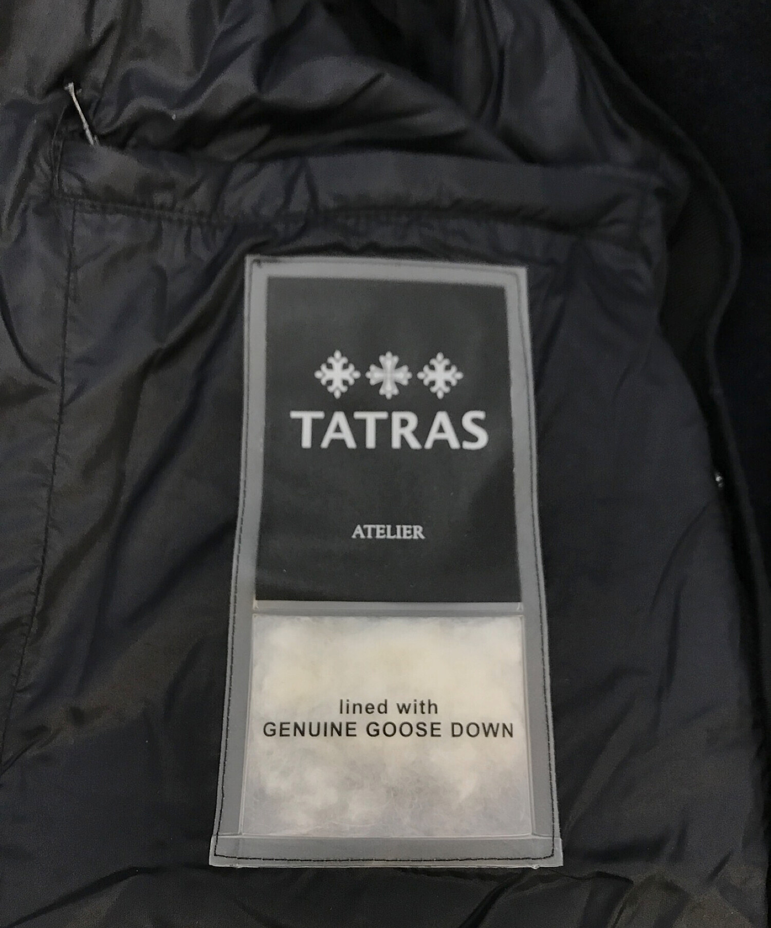 TATRAS (タトラス) ダウンライナー付 メルトンチェスターコート ネイビー サイズ:02