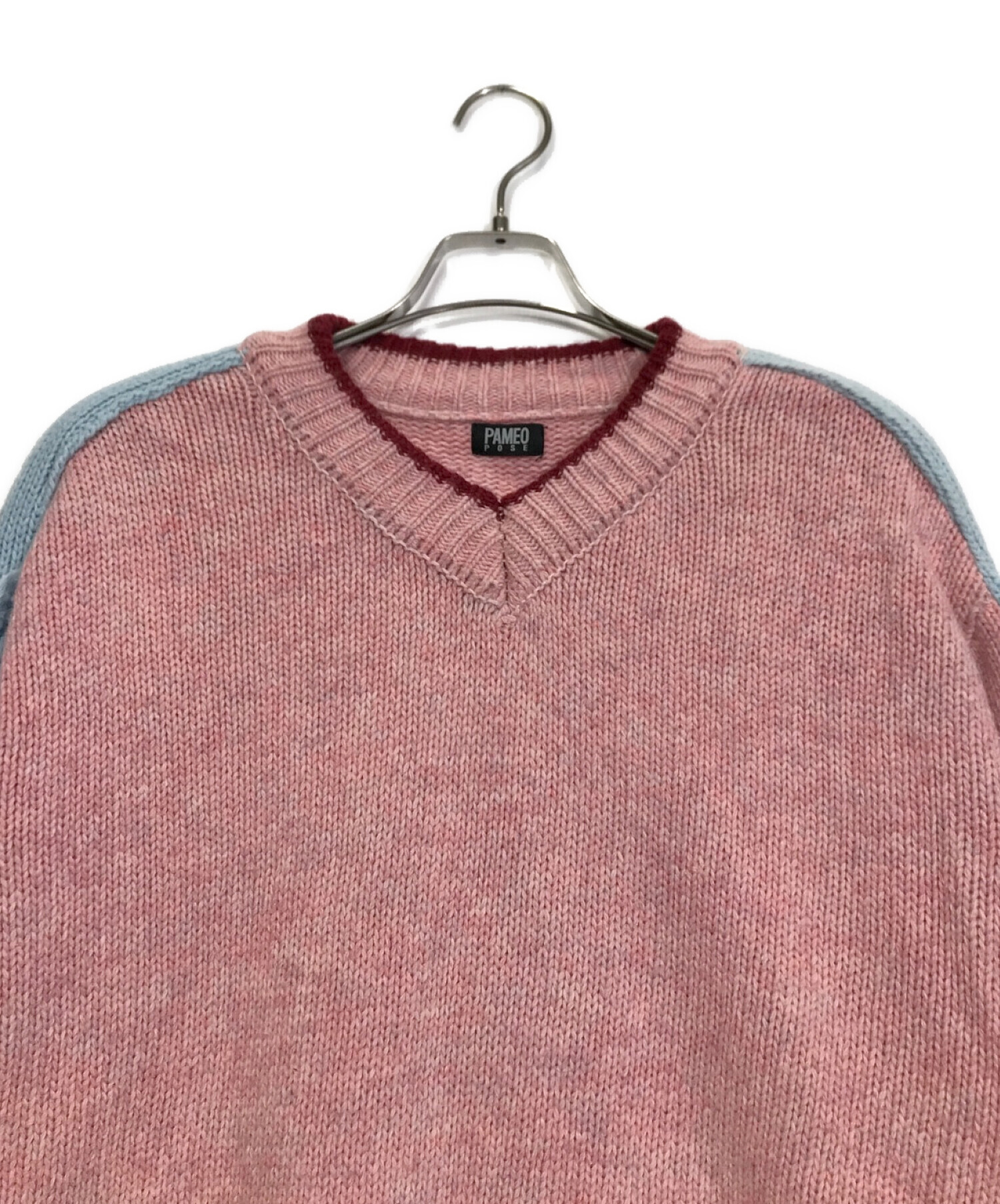 PAMEO POSE (パメオポーズ) Fringe Sleeve Big Sweater ピンク サイズ:FREE
