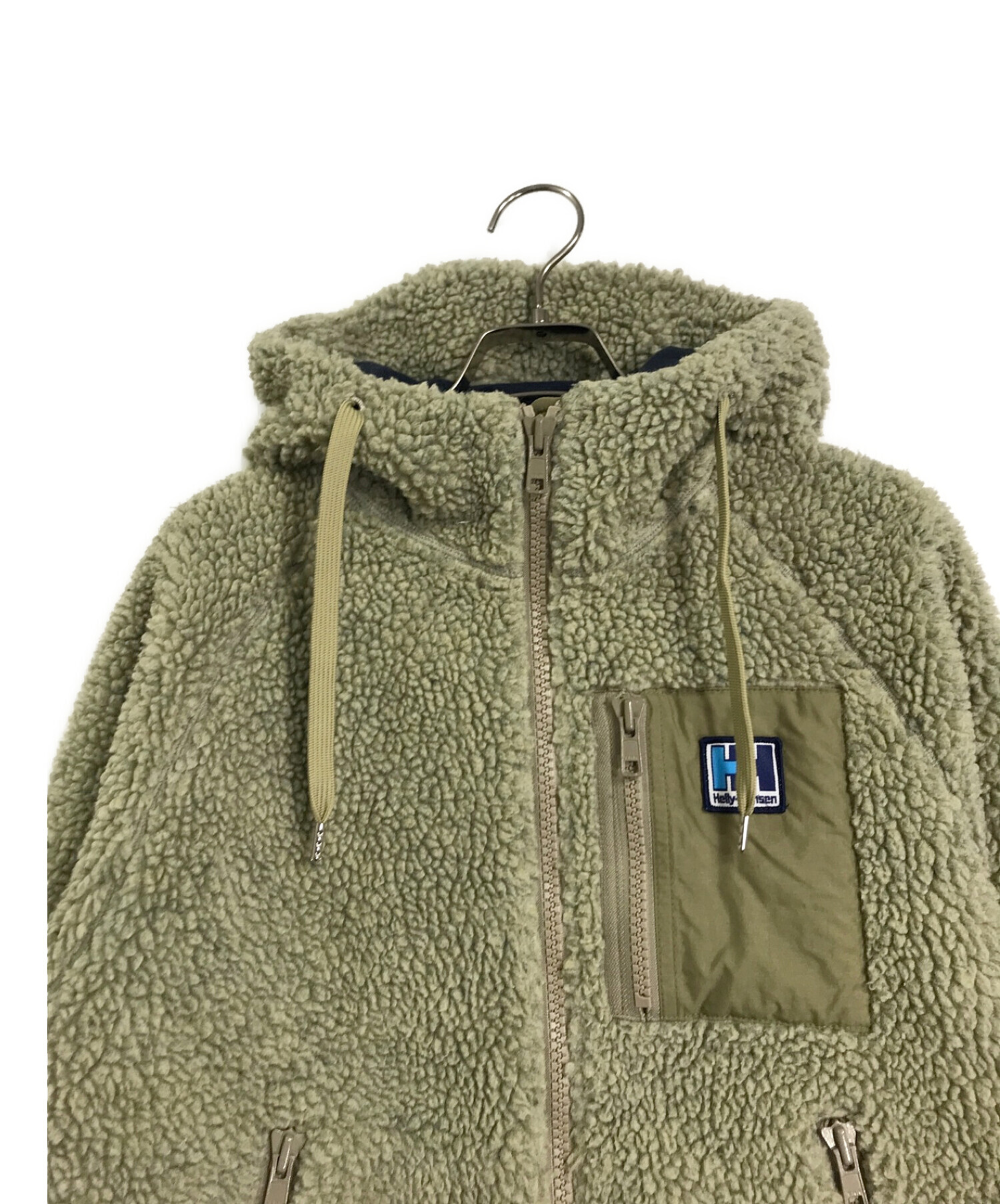 HELLY HANSEN (ヘリーハンセン) FIBERPILETHERMO Hoodie / ファイバーパイルサーモフーディ グリーン サイズ:M