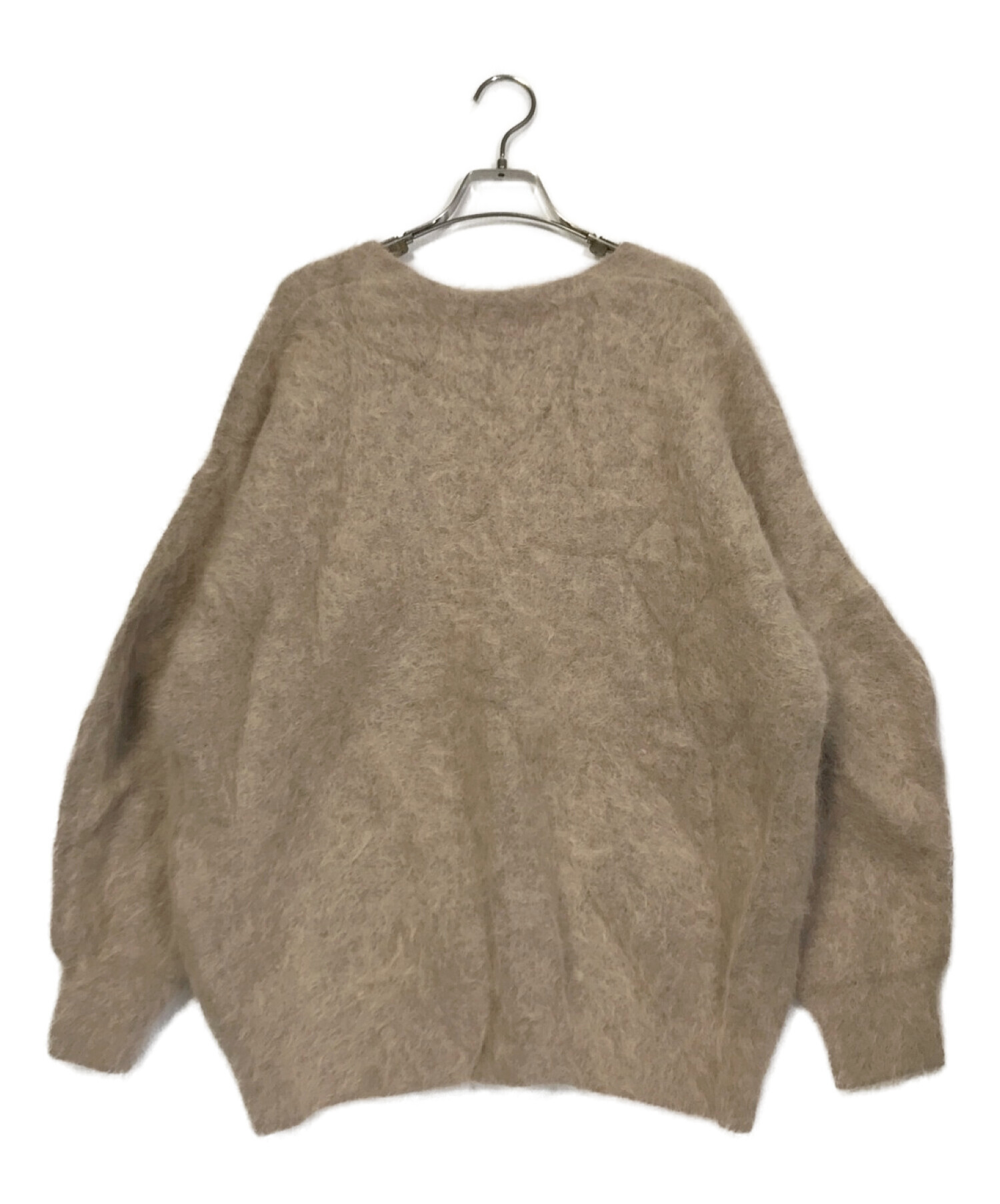 中古・古着通販】CLANE (クラネ) V NECK ANGOLA KNIT TOPS ベージュ