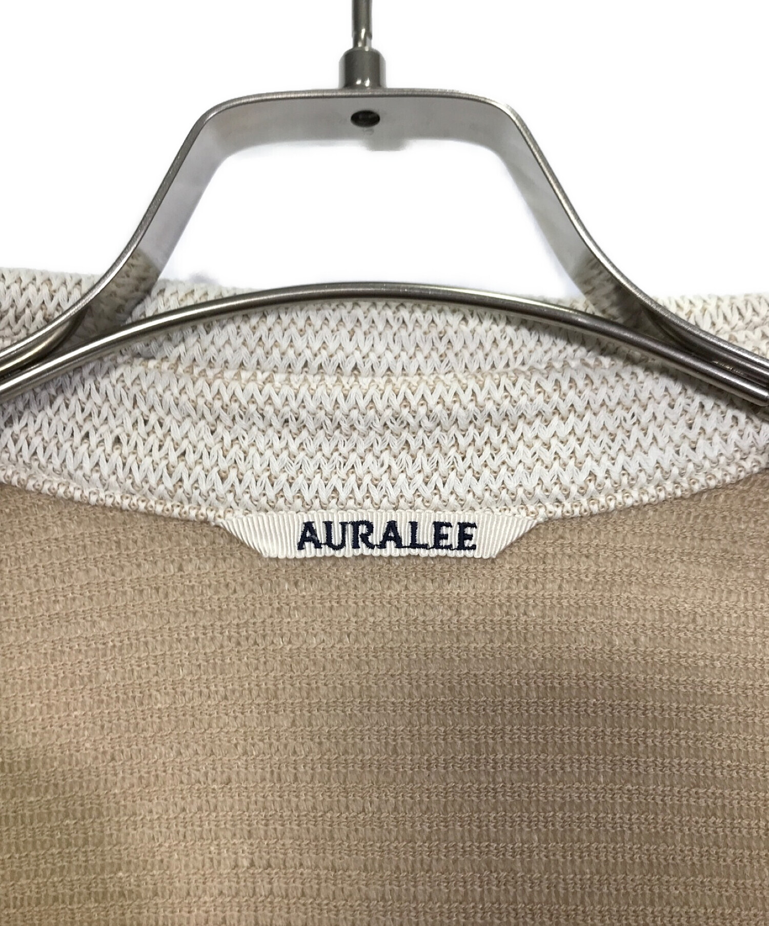 AURALEE (オーラリー) WOOL COTTON HEAVY MESH ONE-PIECE アイボリー