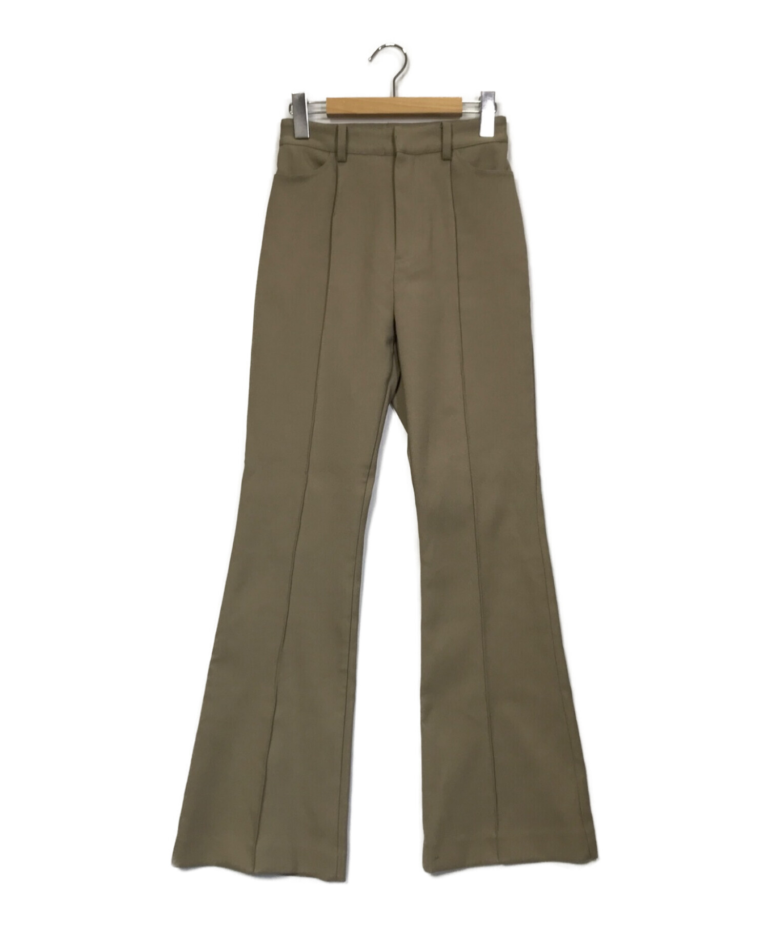 中古・古着通販】CLANE (クラネ) CENTER LINE BOOT CUT PANTS ベージュ