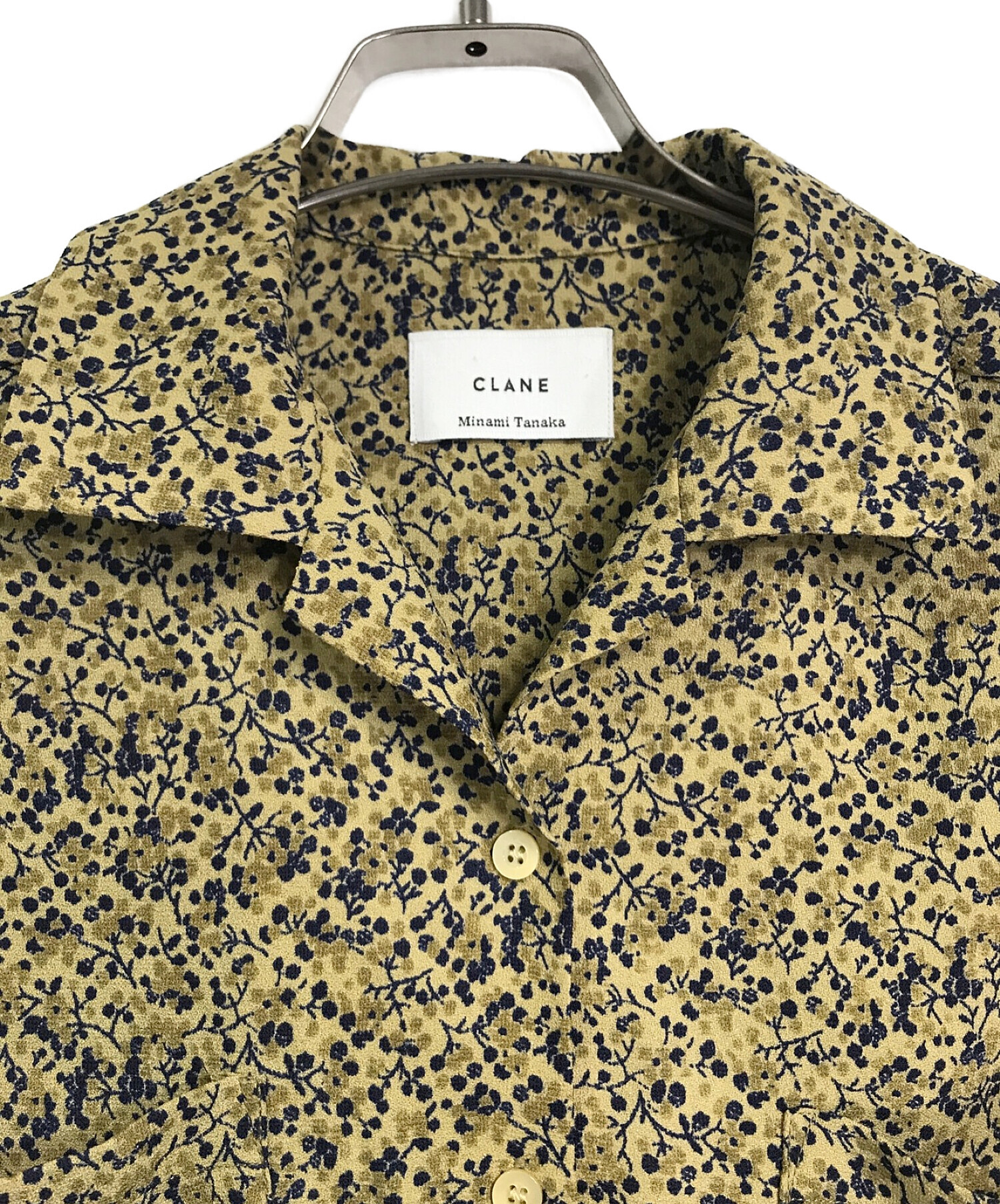 CLANE (クラネ) CIRCLE FLOWER SHIRT ベージュ サイズ:1