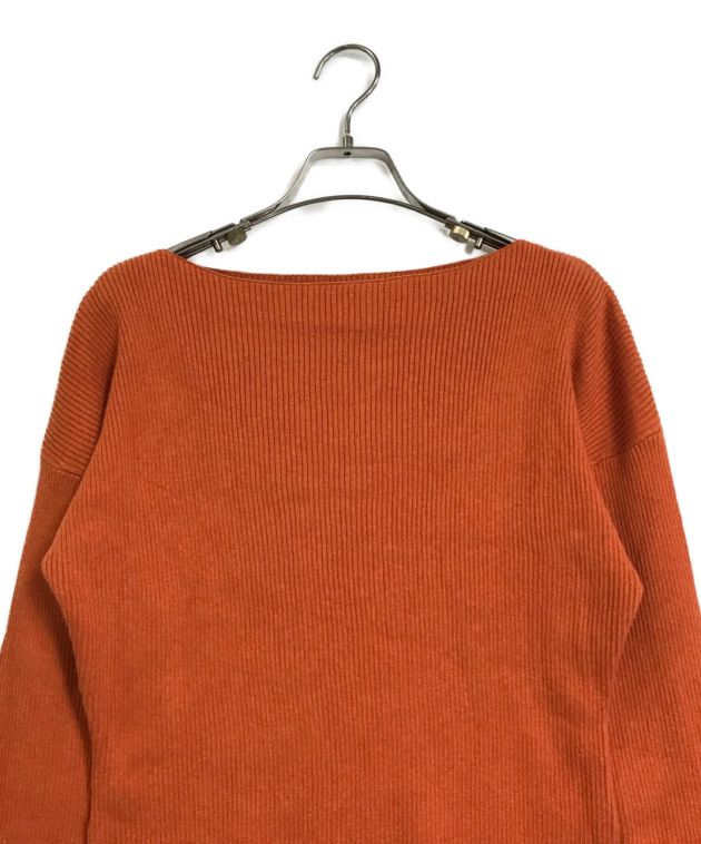 中古・古着通販】CLANE (クラネ) LOOSE SHAPE RIB KNIT TOPS オレンジ ...