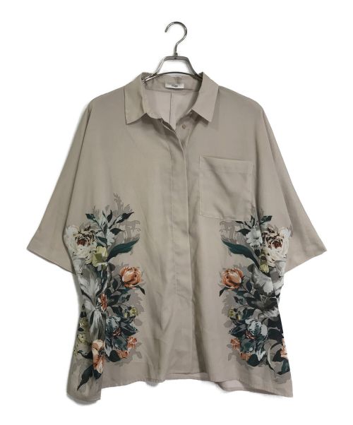 中古・古着通販】CLANE (クラネ) PANEL FLOWER SHIRT ベージュ サイズ