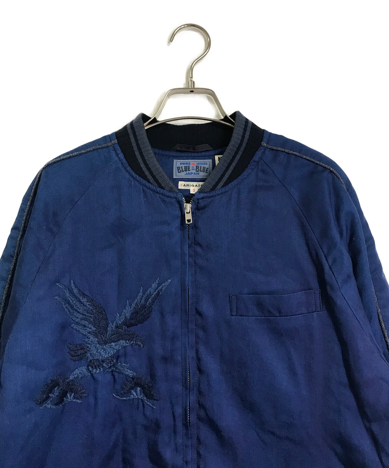 BLUE BLUE (ブルーブルー) スーベニアジャケット/スカジャン ネイビー サイズ:2
