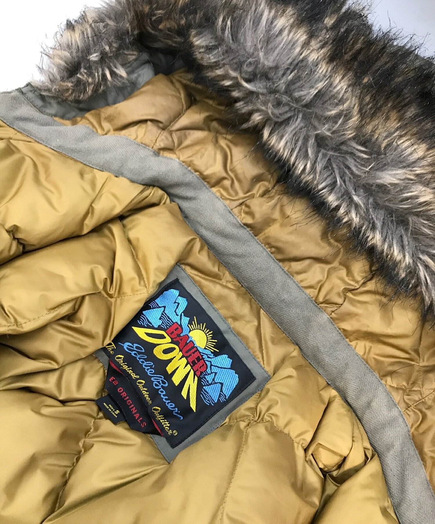 Eddie Bauer (エディーバウアー) B-9 BAUER DOWN PARKA カーキ サイズ:S