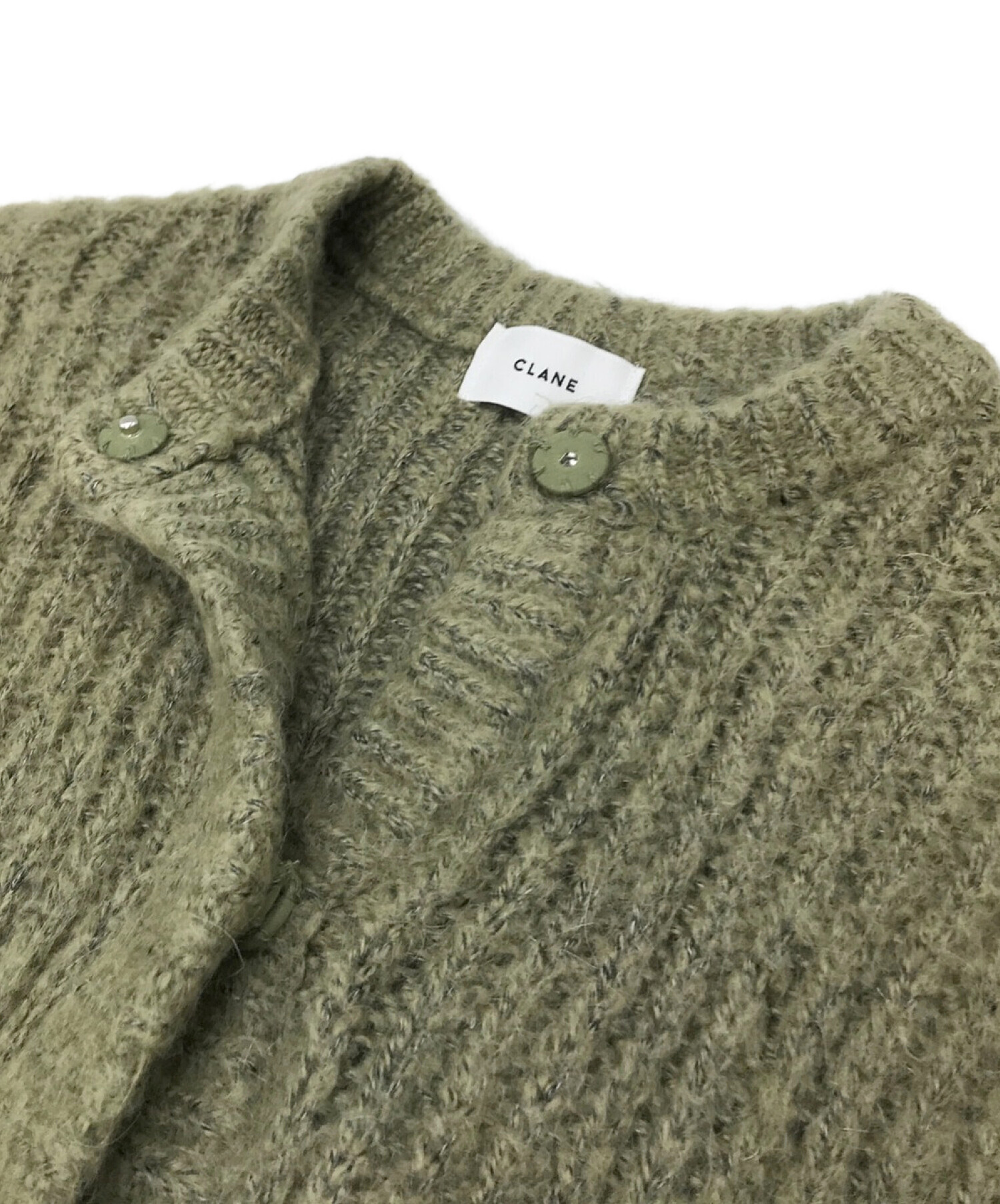 中古・古着通販】CLANE (クラネ) COLOR MOHAIR SHAGGY CARDIGAN