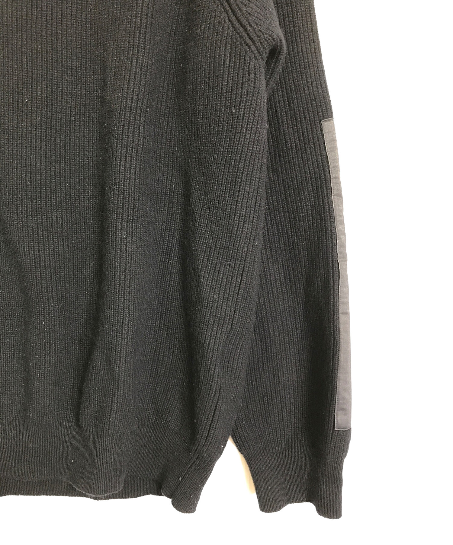 SOPHNET. (ソフネット) ELBOW PATCH TURTLE NECK KNIT/エルボーパッチタートルネックニット ネイビー サイズ:不明