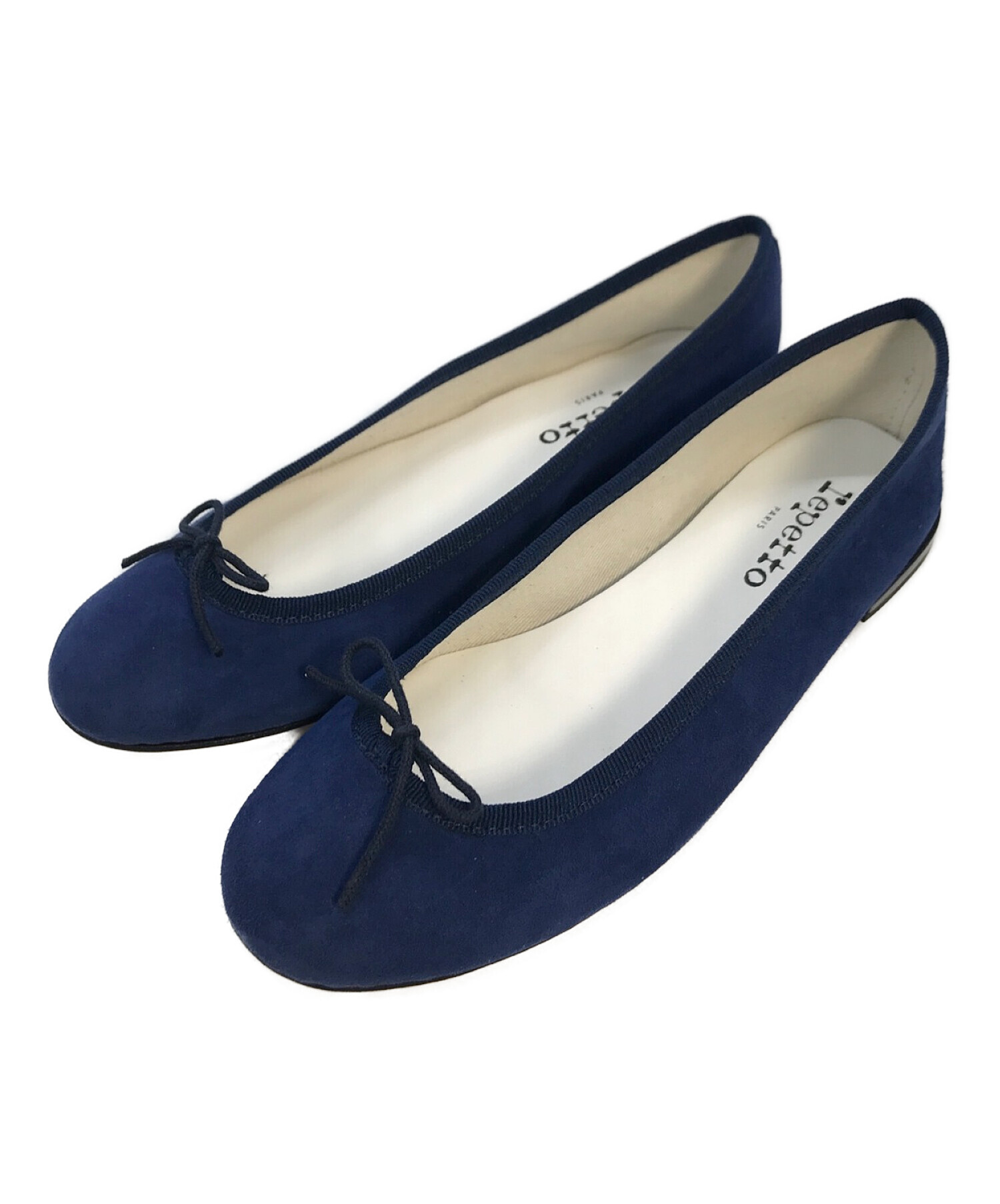 repetto (レペット) スエードフラットパンプス ブルー サイズ:37.5