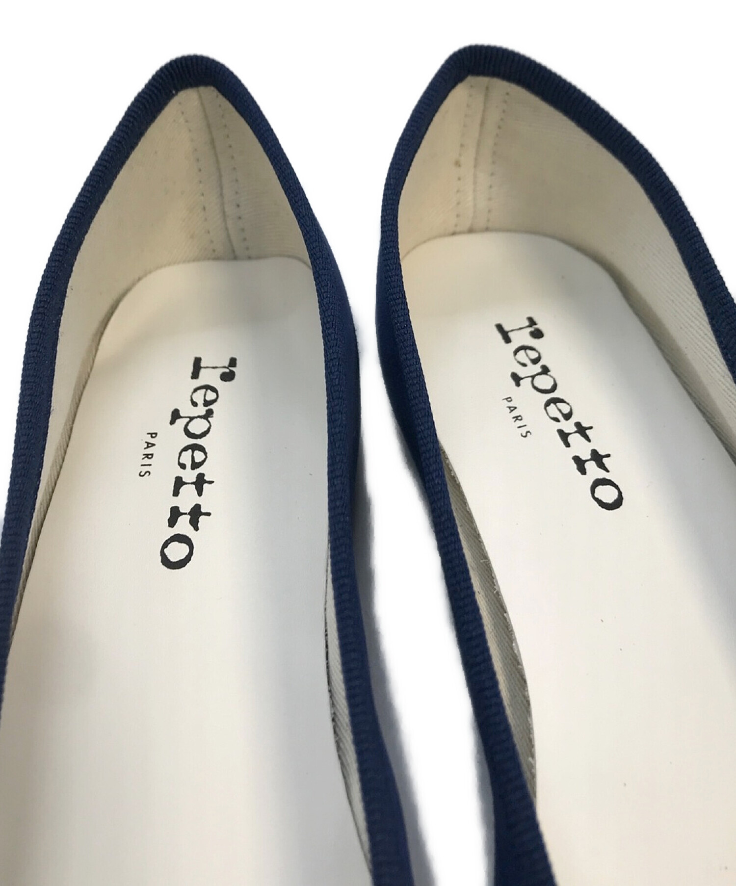 repetto (レペット) スエードフラットパンプス ブルー サイズ:37.5