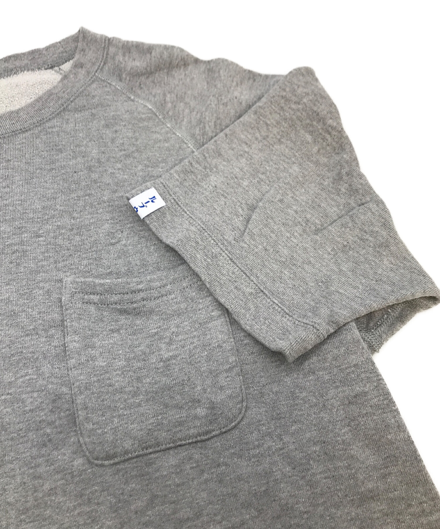 LOOPWHEELER×BEAMS PLUS (ループウィラー×ビームス プラス) 別注 Extra Light Short Sleeve Sweat  グレー サイズ:M