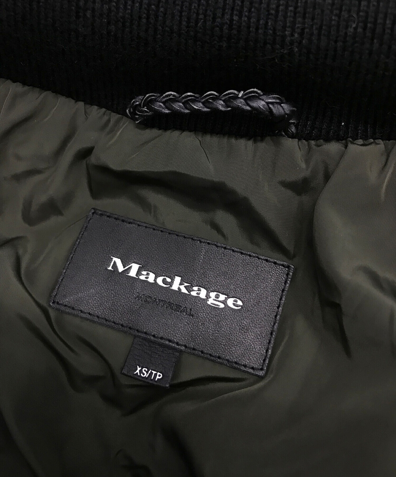 mackage (マッカージュ) ダウンジャケット オリーブ サイズ:XS
