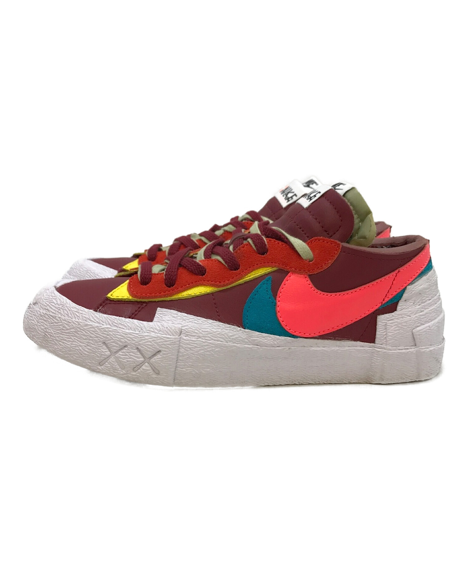 NIKE×sacai×KAWS (ナイキ×サカイ×カウズ) Blazer Low レッド サイズ:25.5