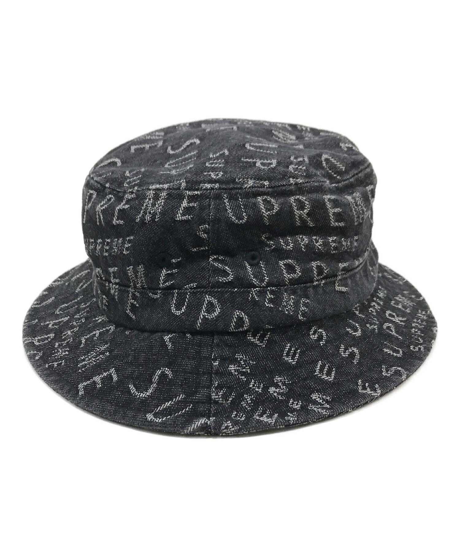 SUPREME (シュプリーム) Multi Jacquard Denim Crusher ブラック